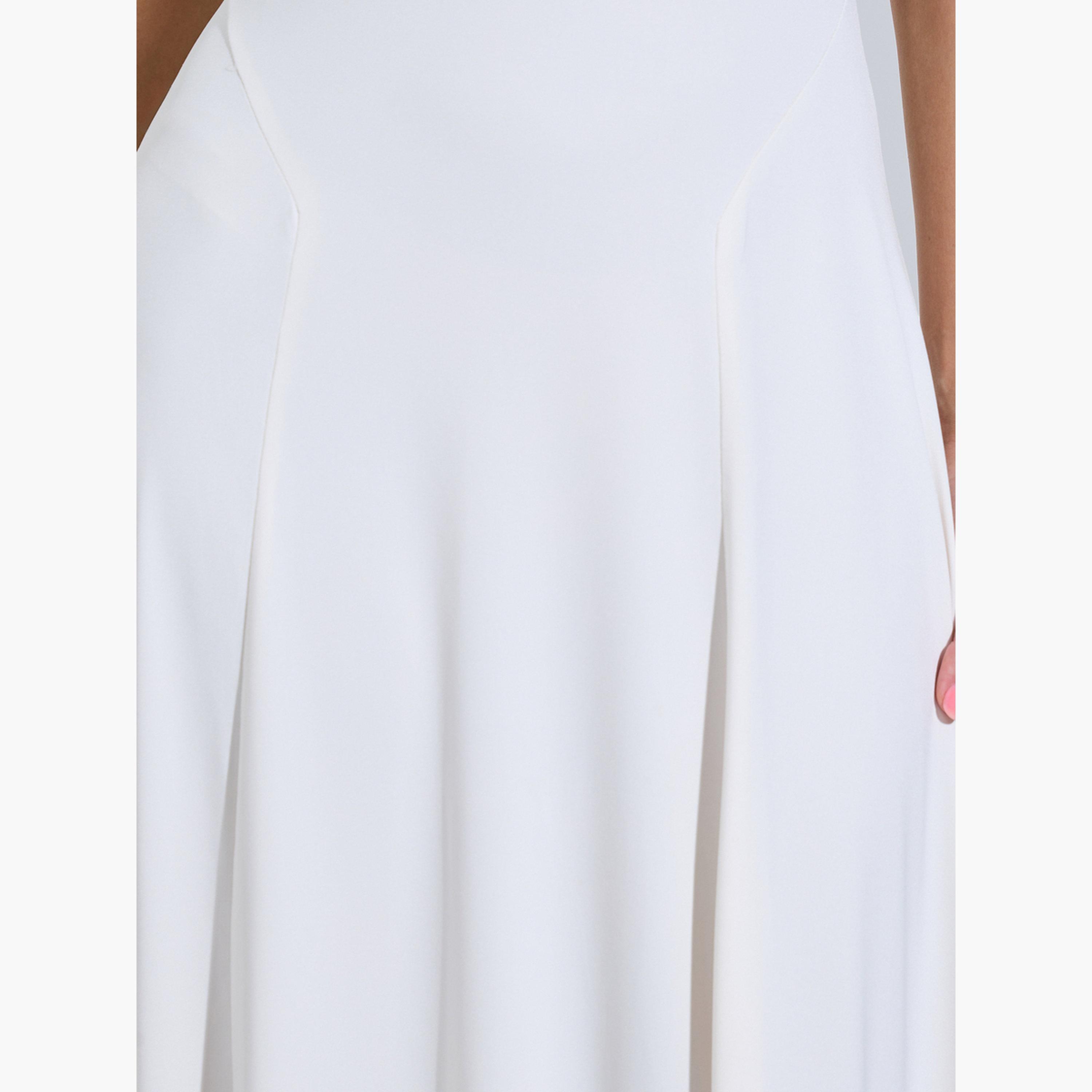 فستان طويل بحافة واسعة وياقة حول العنق-women-clothing-dresses-image-5