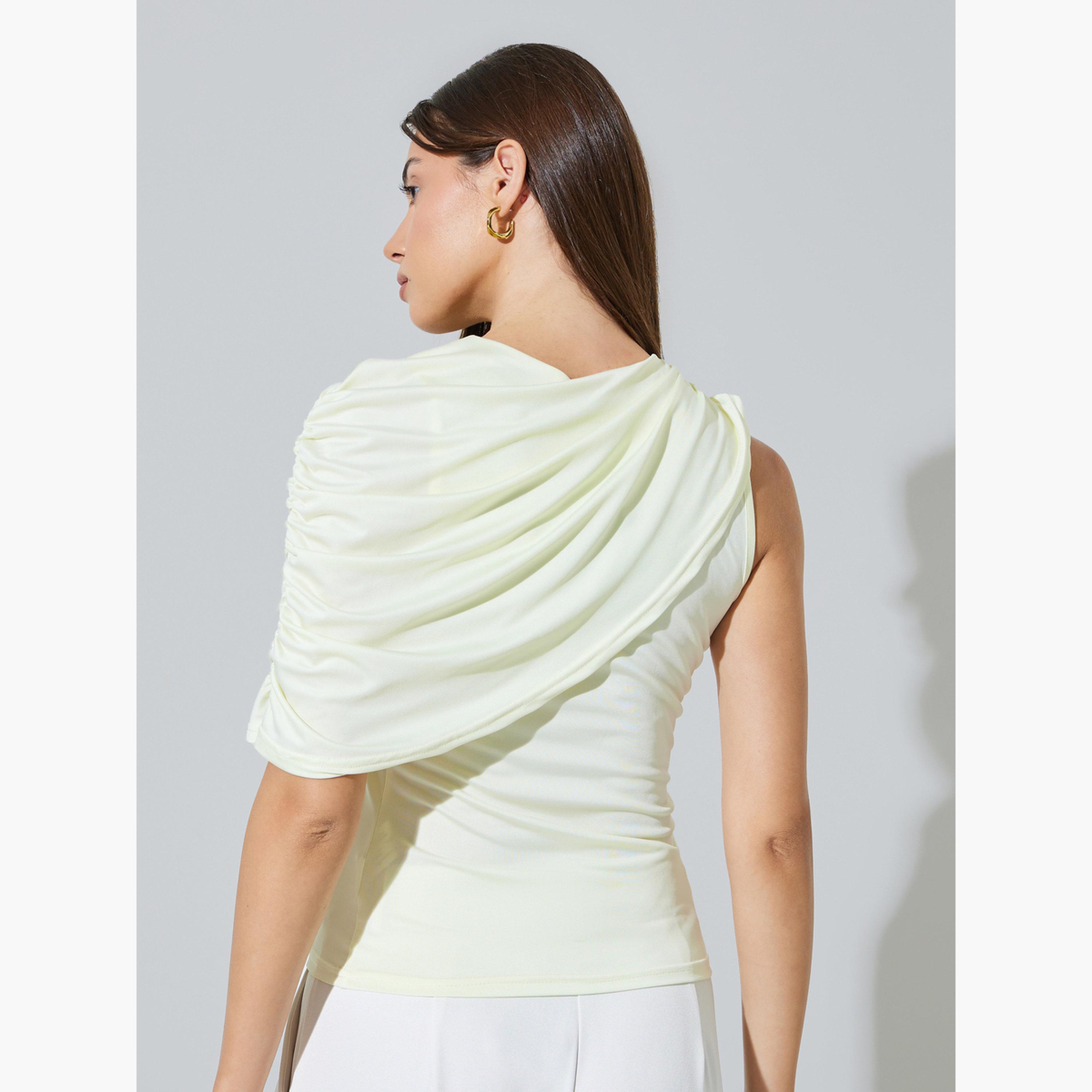 بلوزة محبوكة بكتف مكشوف وتفاصيل زمزمة-women-clothing-shirtsandblouses-blouses-image-3