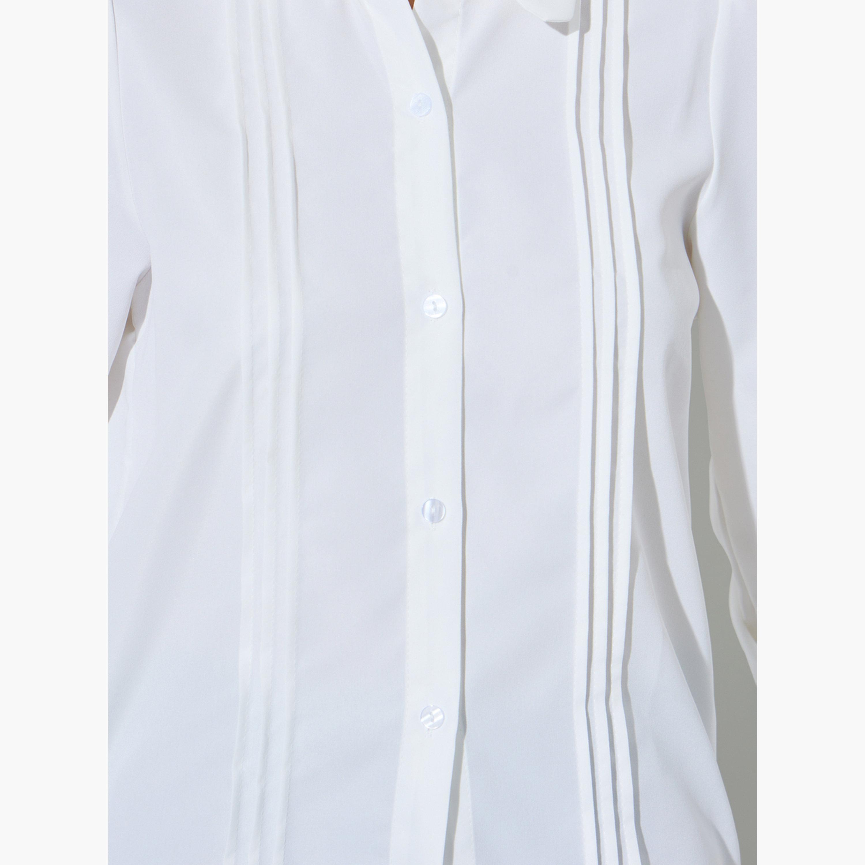قميص بطيات صدر وأكمام طويلة-women-clothing-shirtsandblouses-shirts-image-5