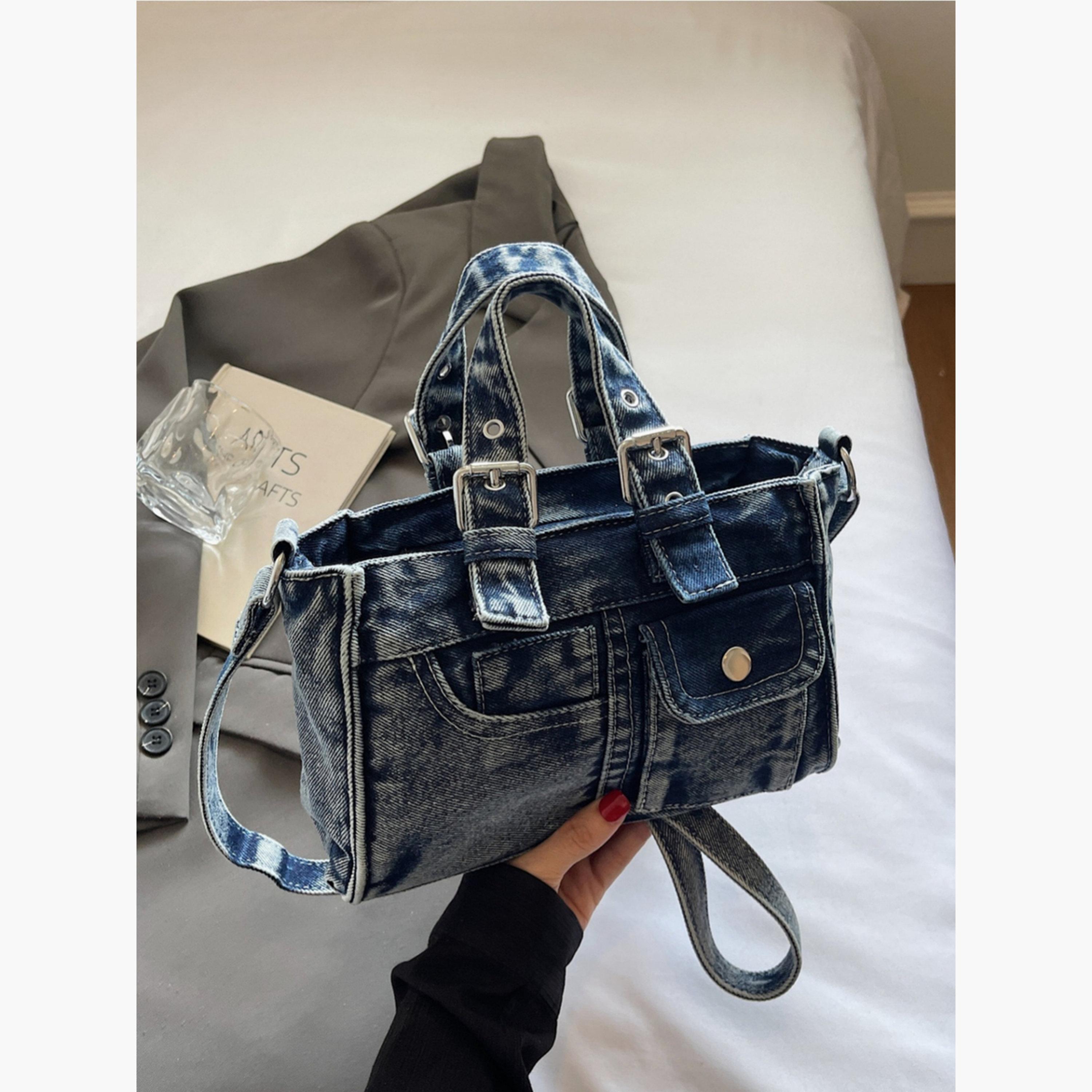 شنطة يد دنيم بجيب بقلاب-women-bagsandwallets-handbags-image-3