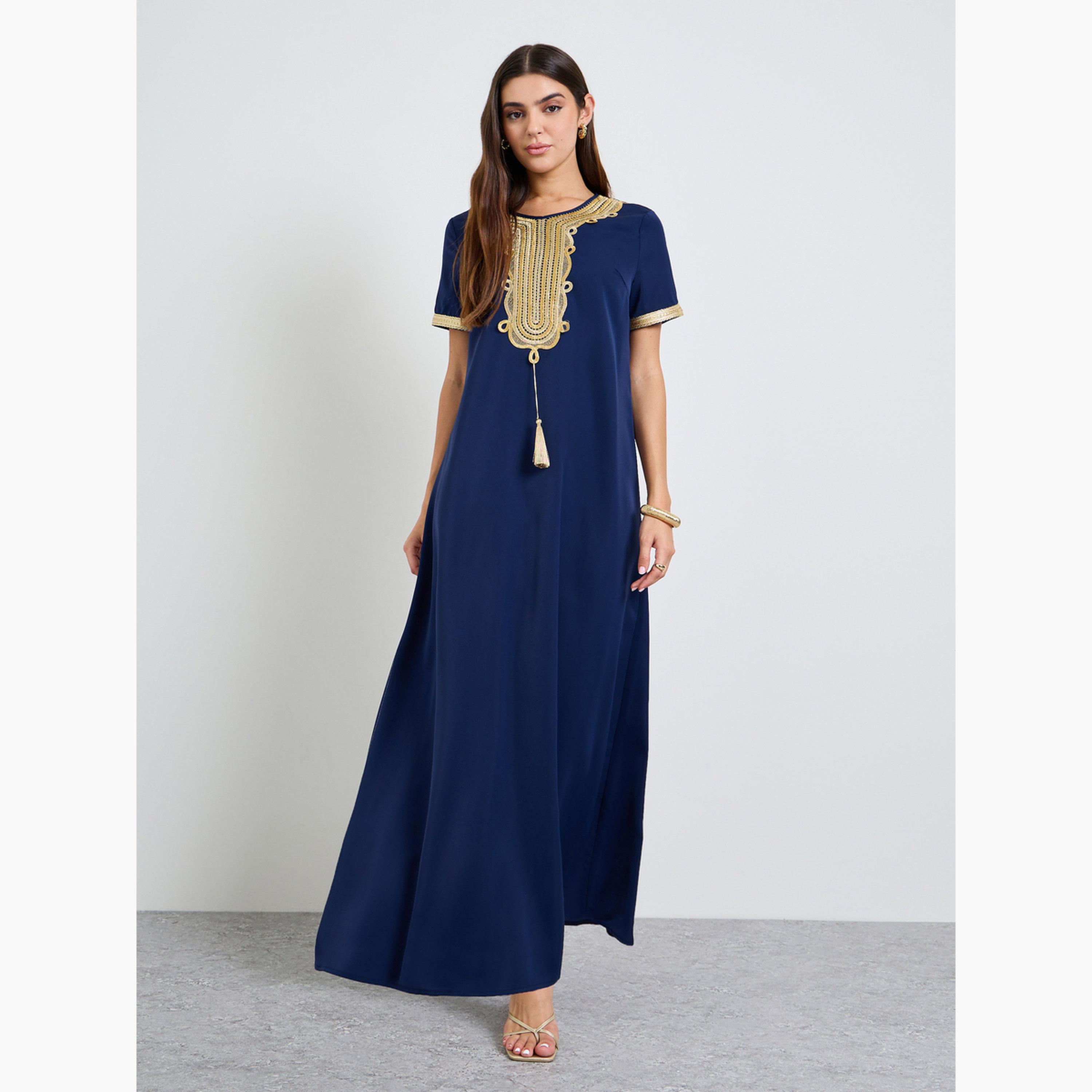 جلابية بحافة واسعة ومطرزة-women-arabicclothing-jalabiyas-image-1