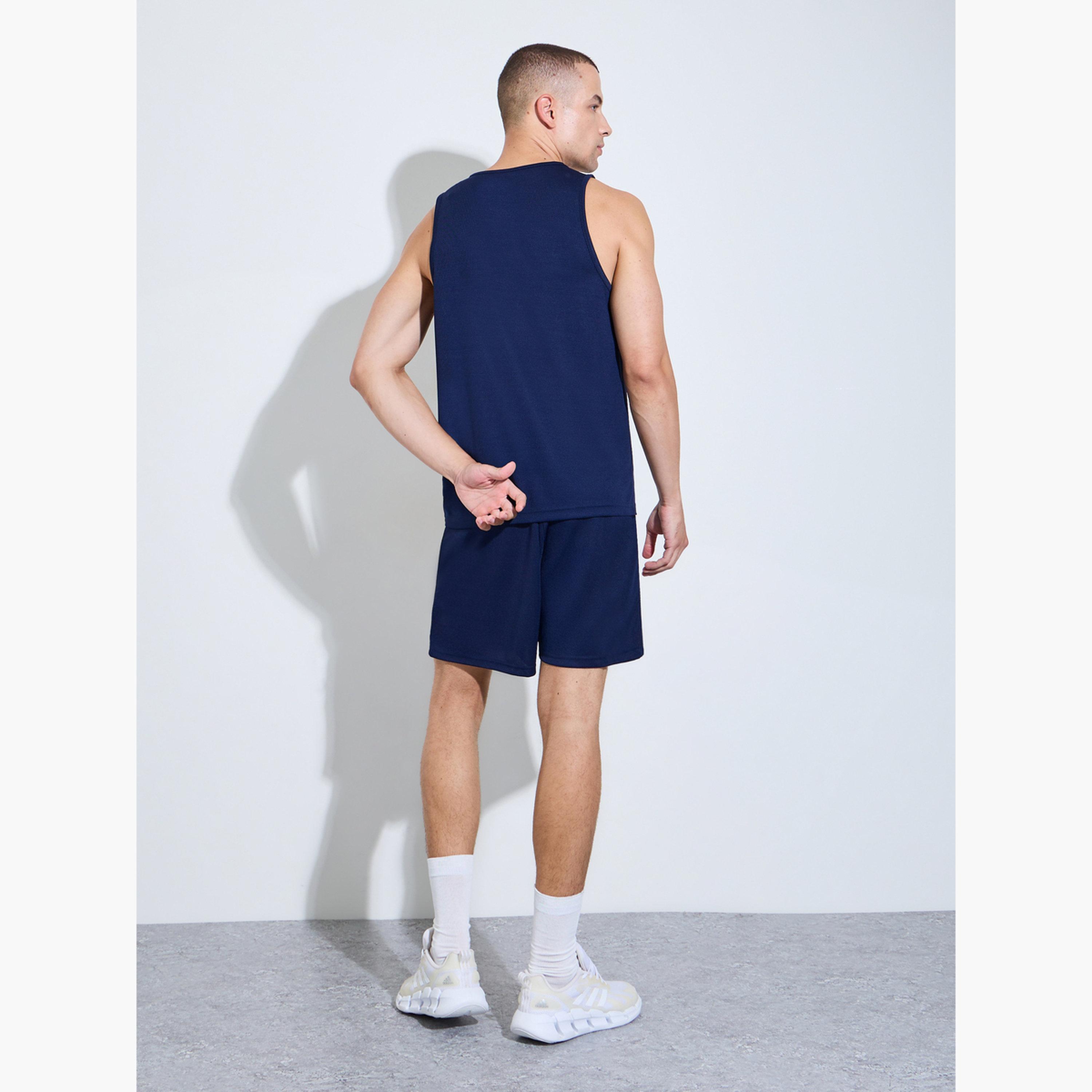 مجموعة من شورت وبلوزة تانك بقصة عادية-men-clothing-coordsets-image-4