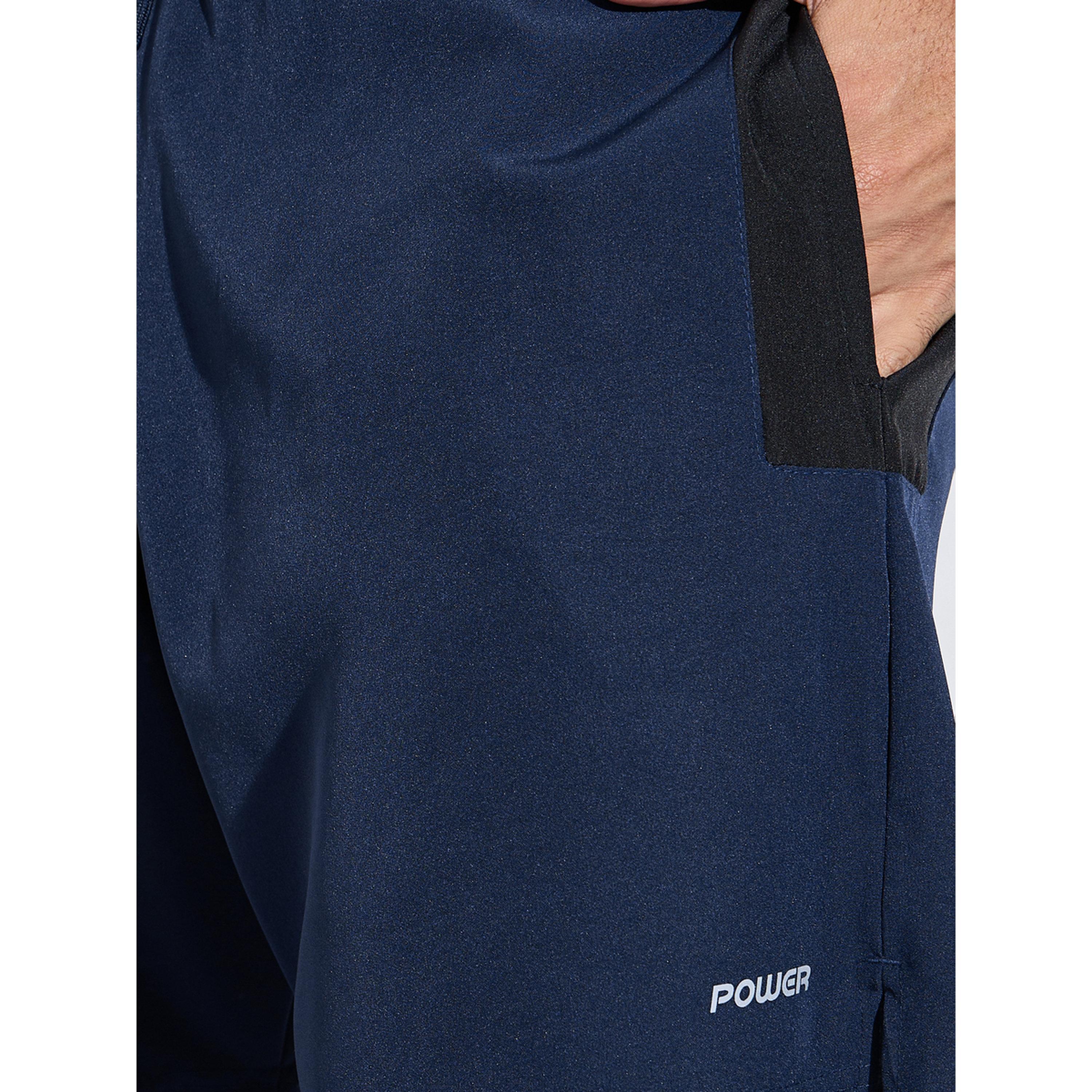 Styli Navy Blue Color Block Regular Fit Running Shorts-men-clothing-sportswearandactivewear-bottoms-image-3