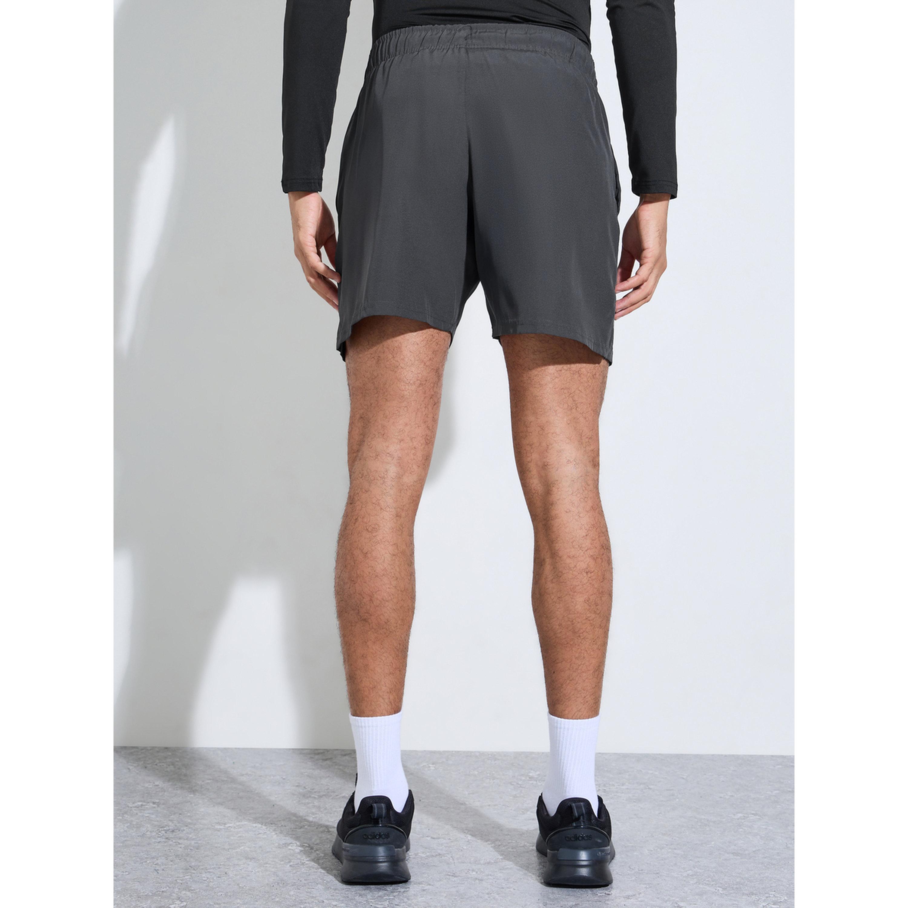 Styli Men Grey Running Shorts with Side Slit-men-clothing-sportswearandactivewear-bottoms-image-4