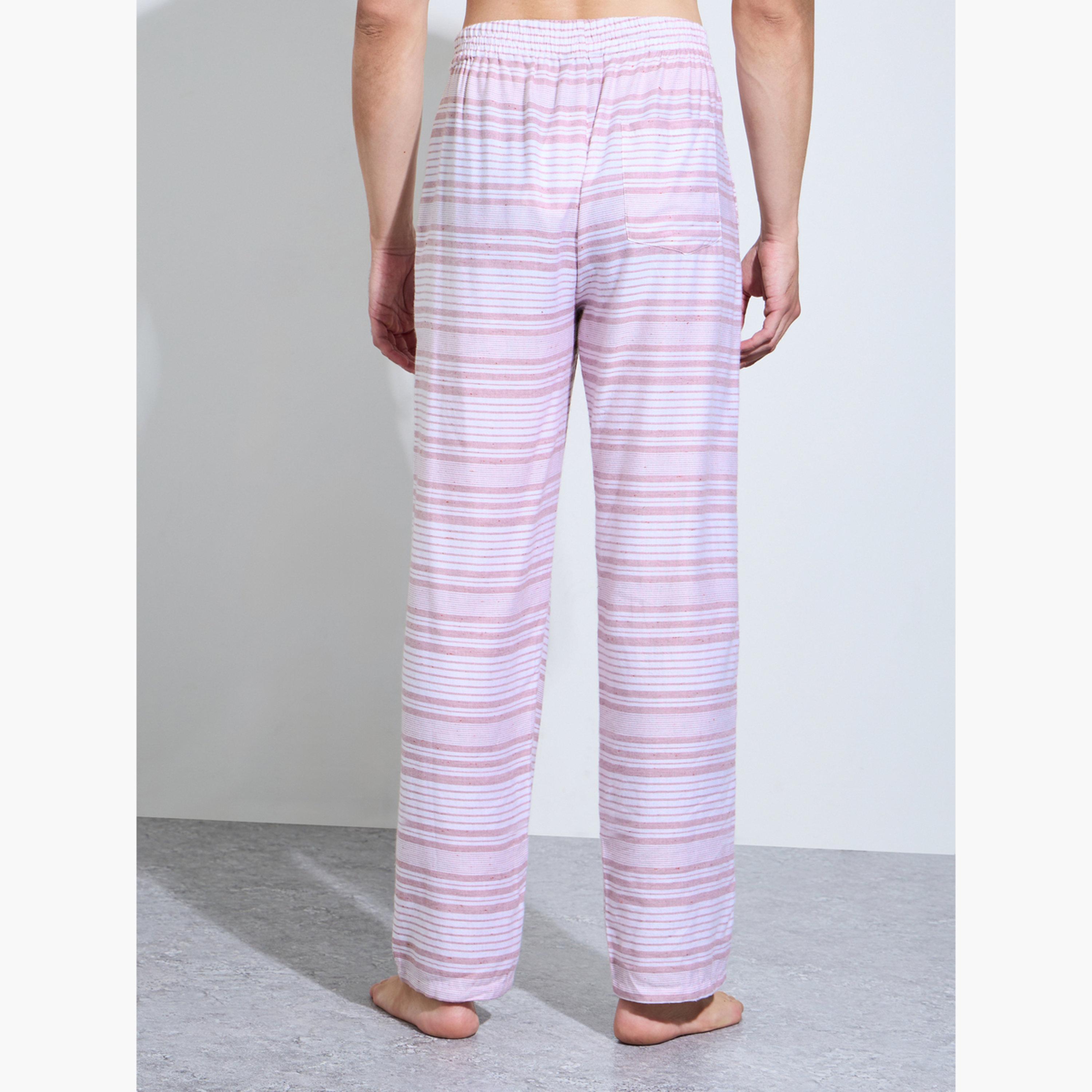 Styli Men Striped Wooven Relaxed Fit Pyjamas Pants-men-clothing-nightwear-sets-image-5