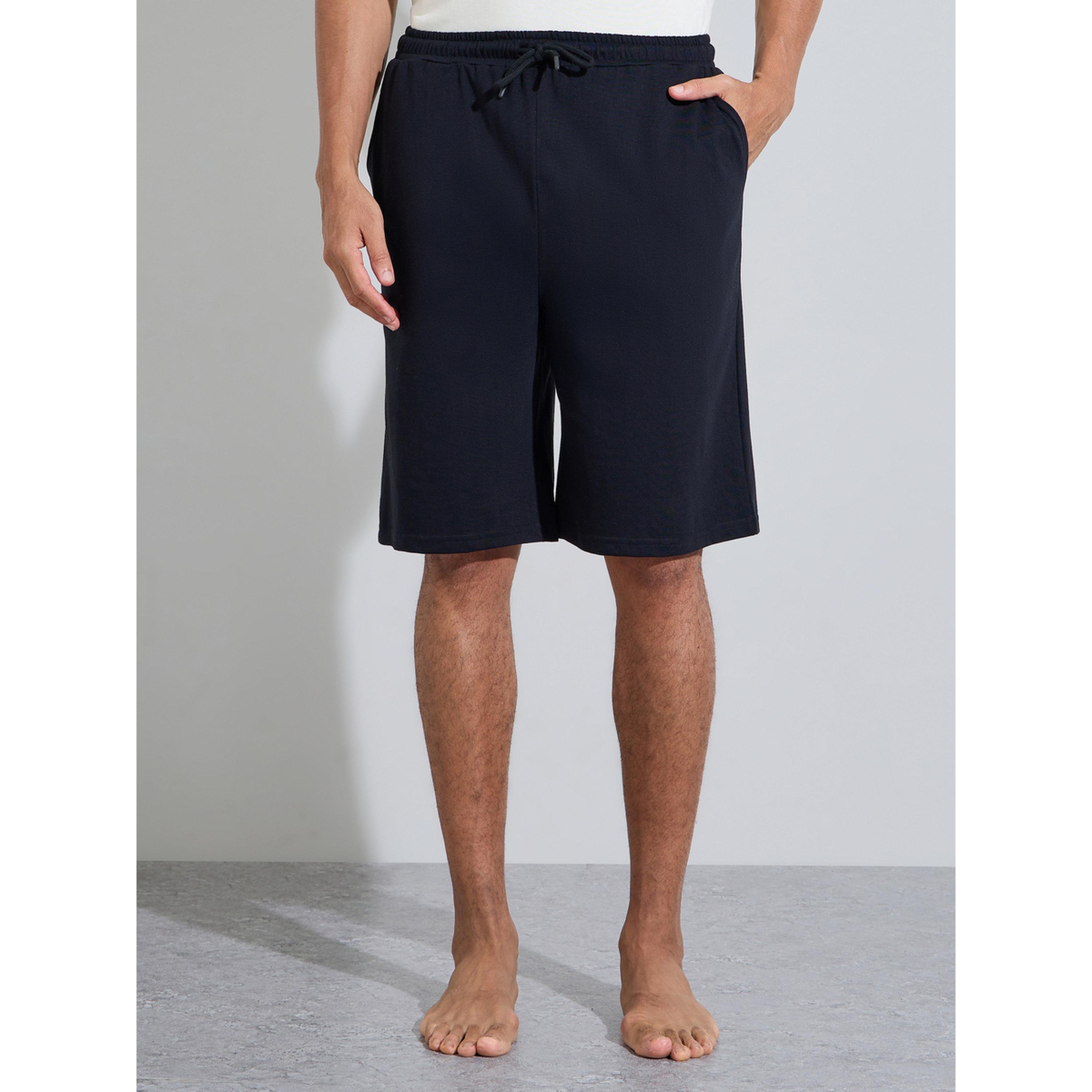 طقم بيجاما من شورت وتيشيرت مطبوع بقصة مريحة-men-clothing-nightwear-sets-image-5