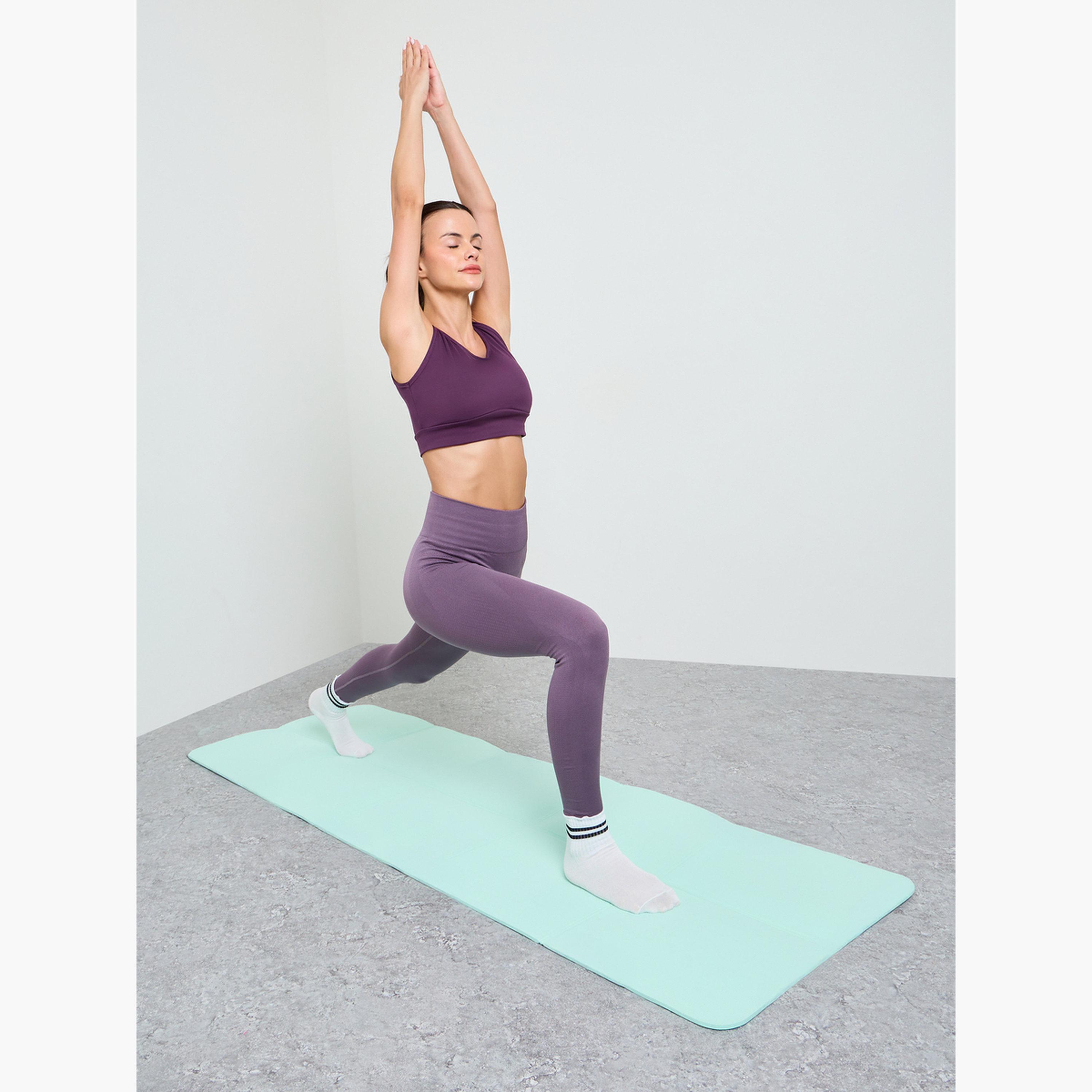 Styli Textured Yoga Mat with Carry On Strap-sports-men-accessories-image-1