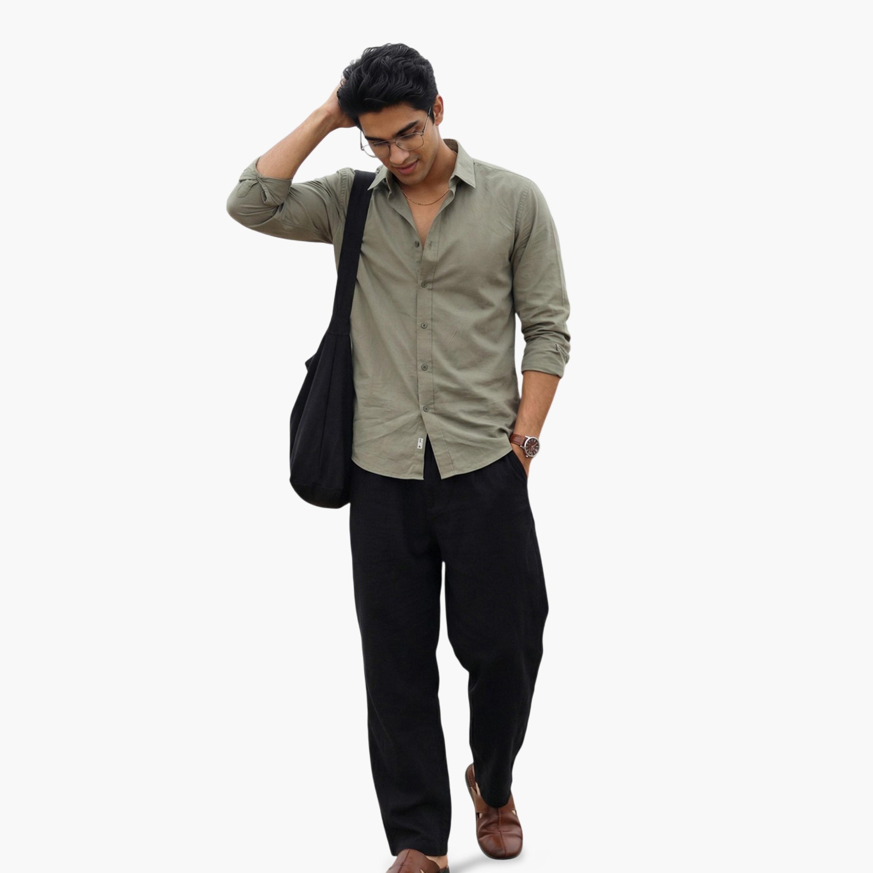 TRULOOM & X Styli Men Comfort Solid Casual Shirt-men-clothing-shirts-image-6