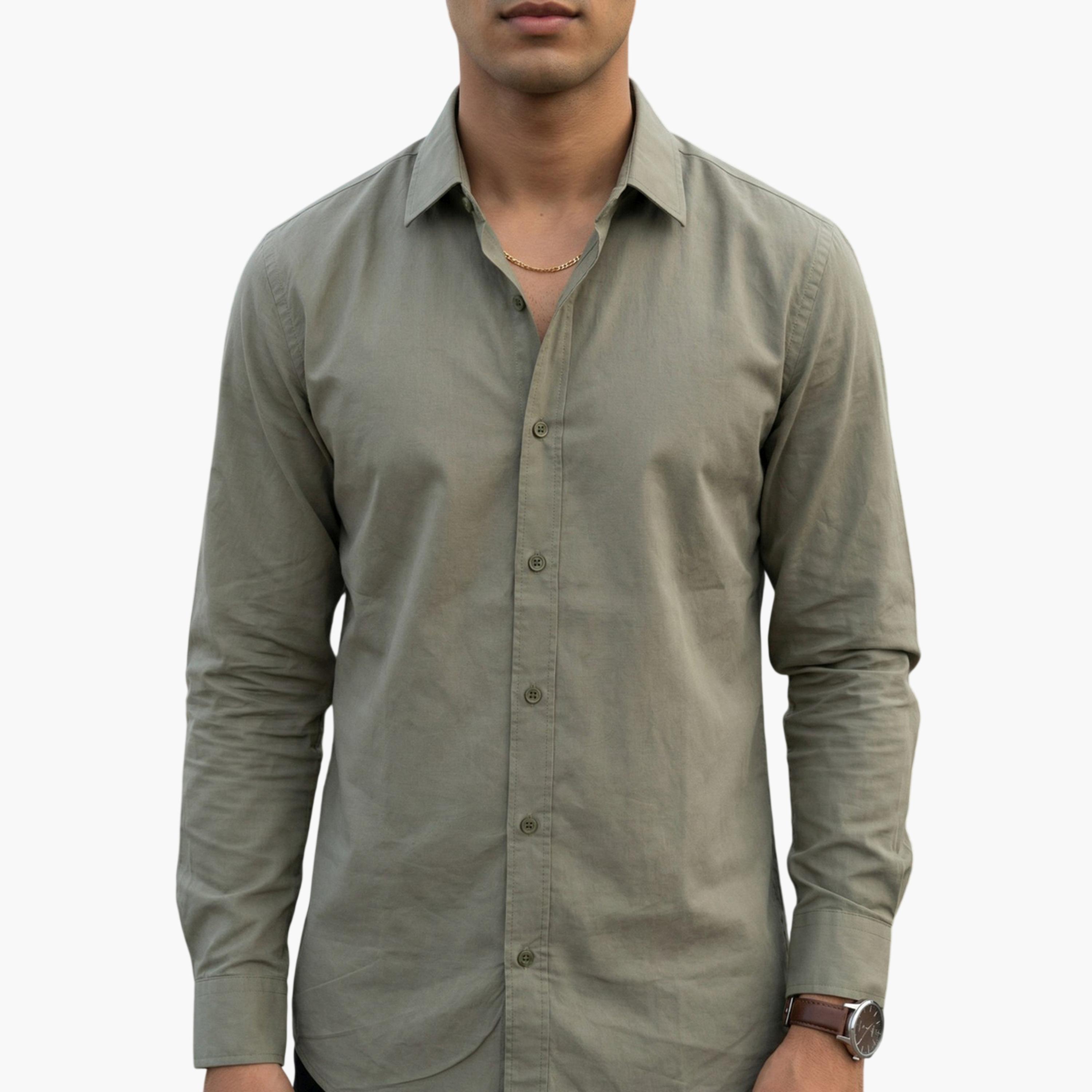 TRULOOM & X Styli Men Comfort Solid Casual Shirt-men-clothing-shirts-image-7