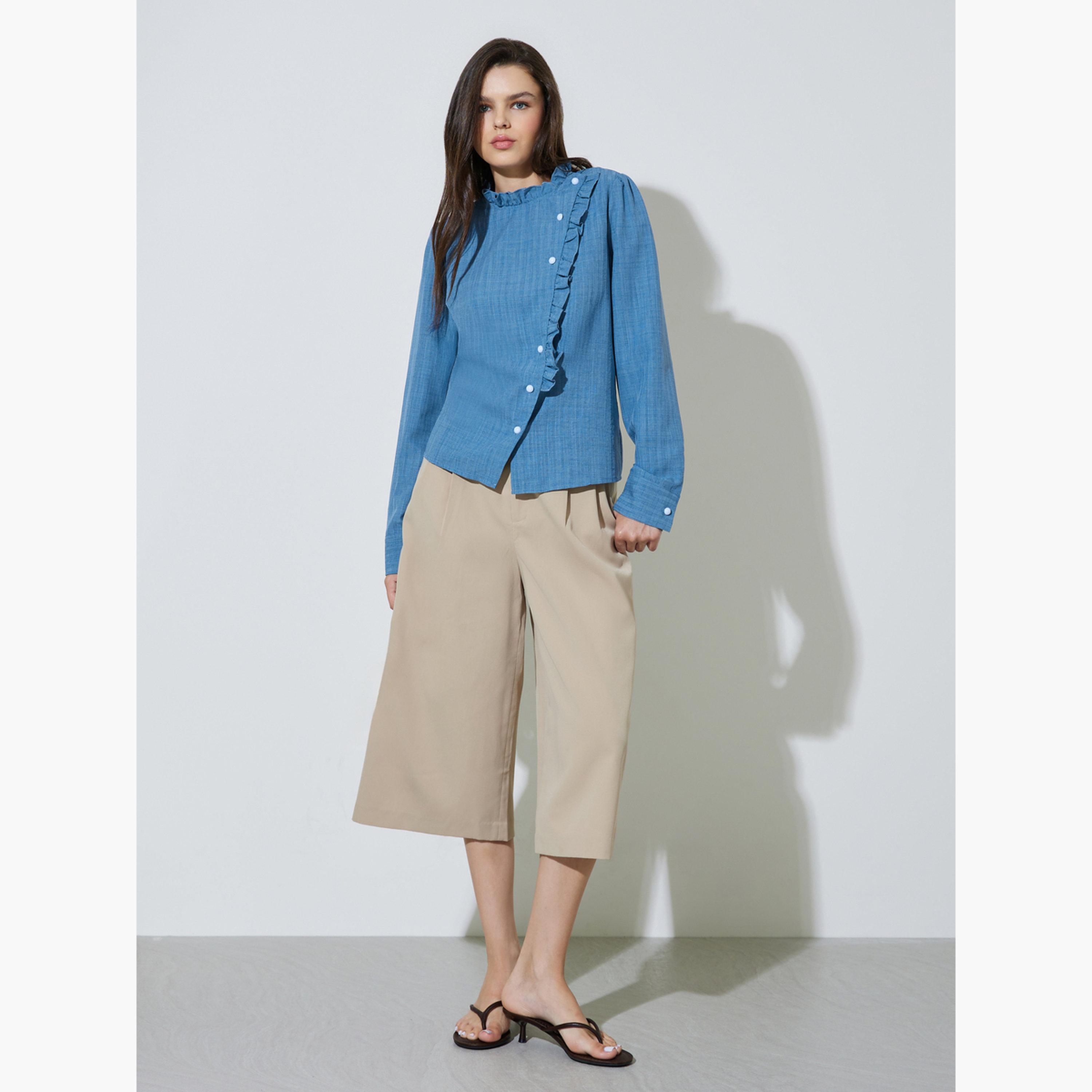 بلوزة بأكمام طويلة للنساء-women-clothing-shirtsandblouses-blouses-image-2