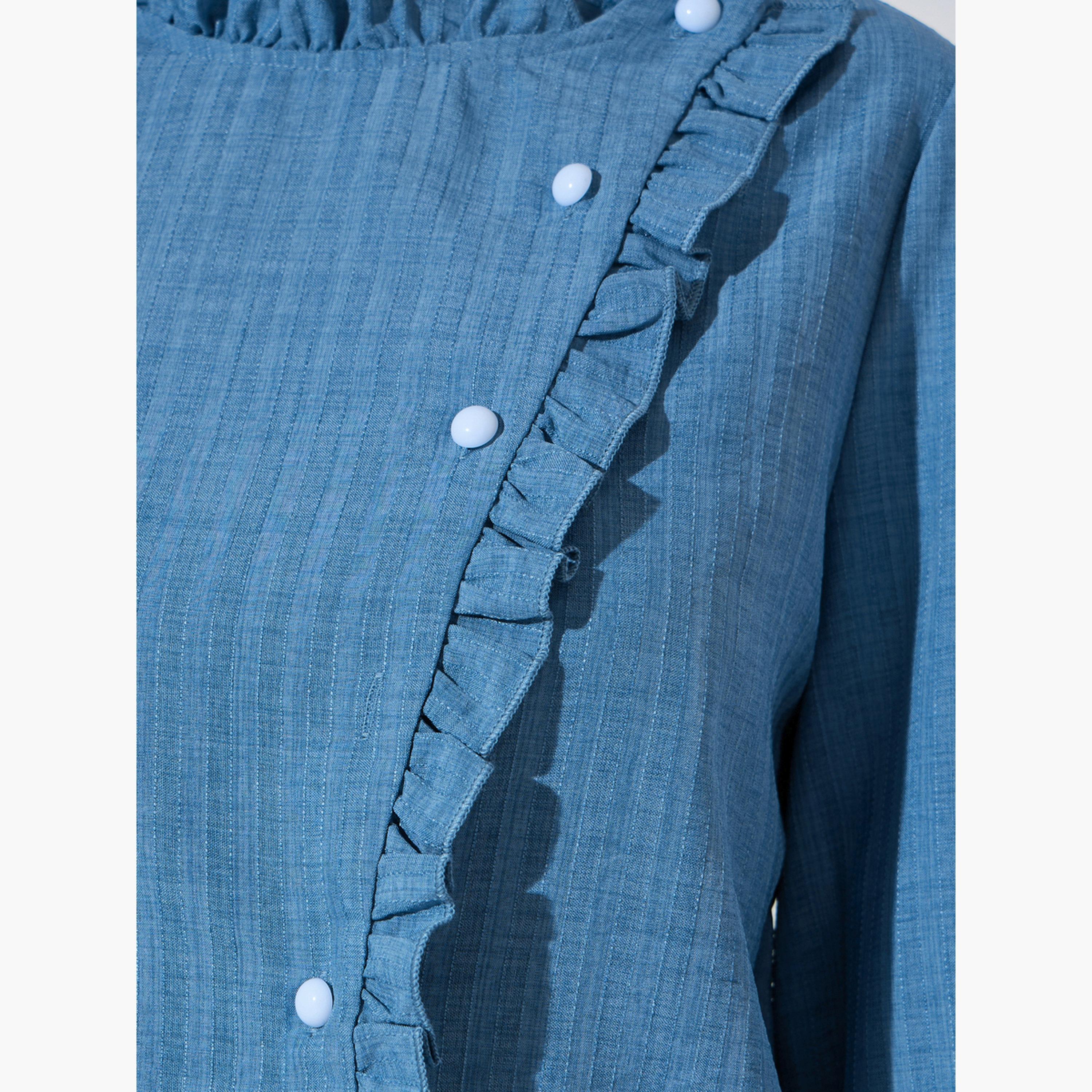 بلوزة بأكمام طويلة للنساء-women-clothing-shirtsandblouses-blouses-image-4