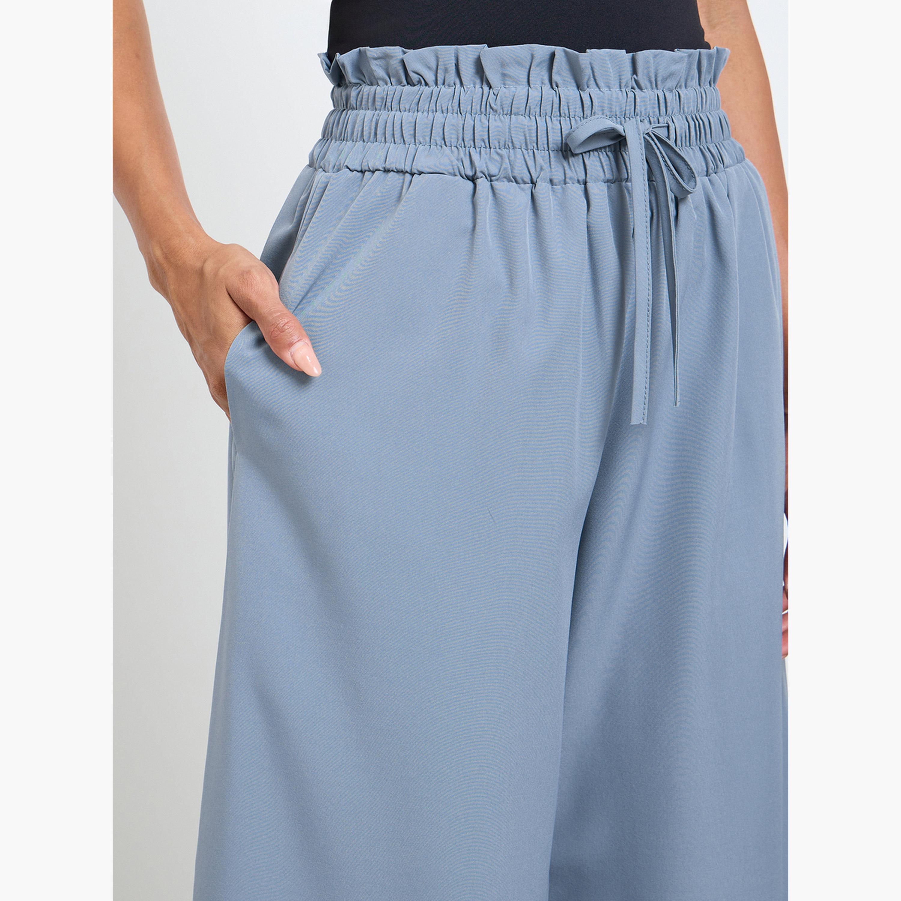 Take Two Grey Wide Leg Flowy Pants-women-clothing-bottoms-joggers-image-3