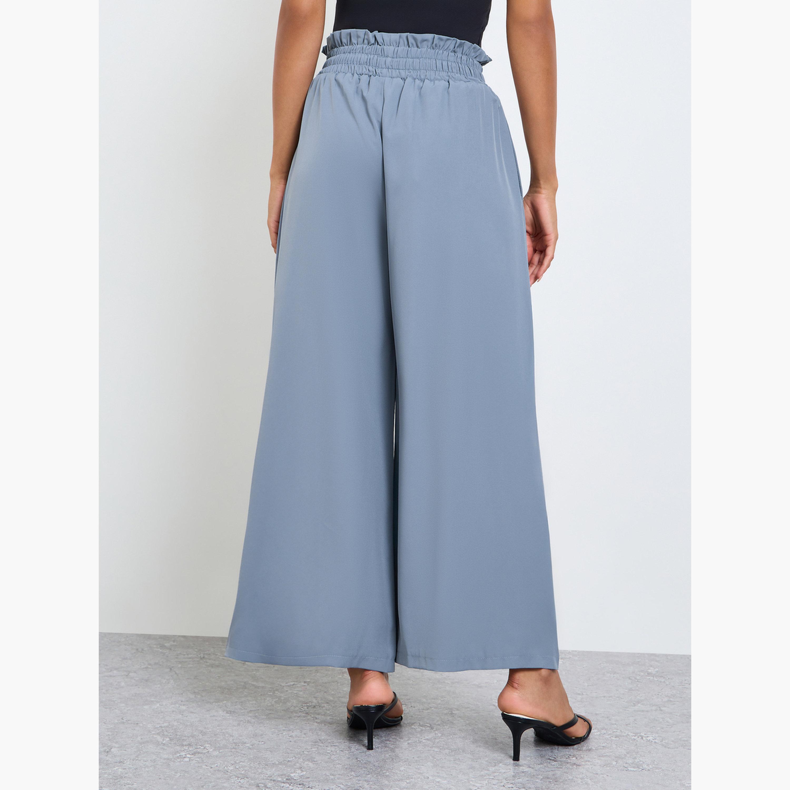 Take Two Grey Wide Leg Flowy Pants-women-clothing-bottoms-joggers-image-4