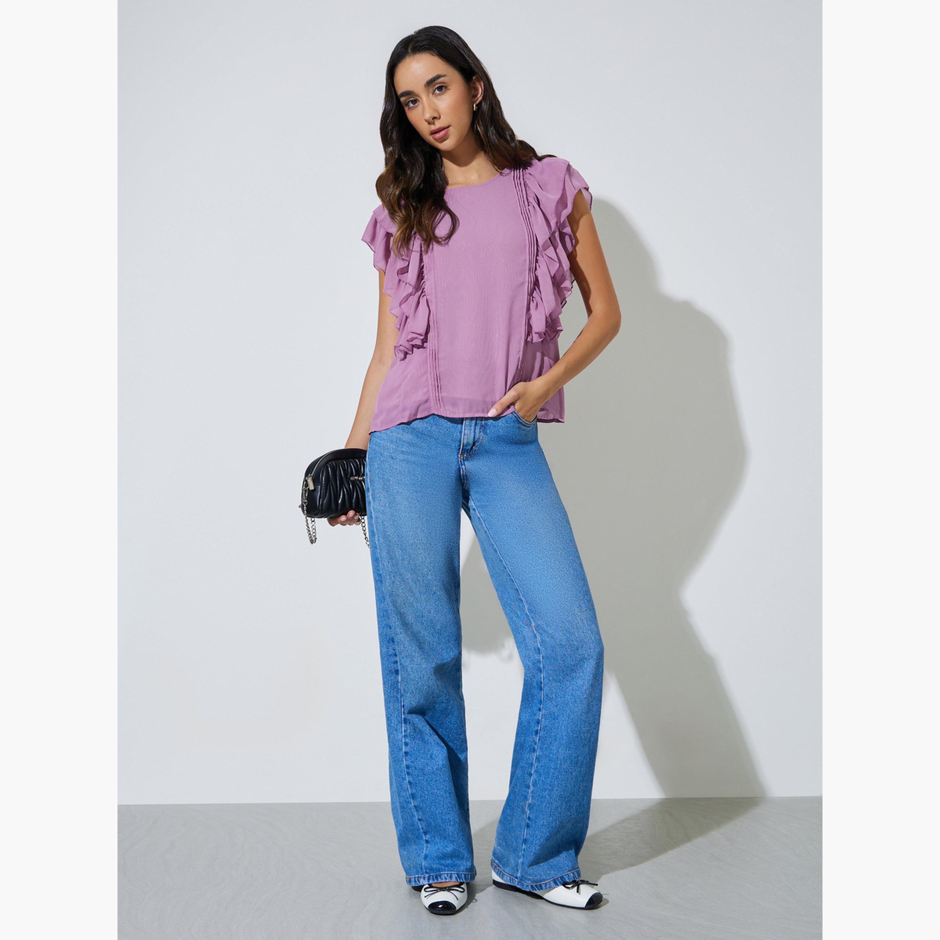 بلوزة بكشكش بلا أكمام-women-clothing-shirtsandblouses-blouses-image-2