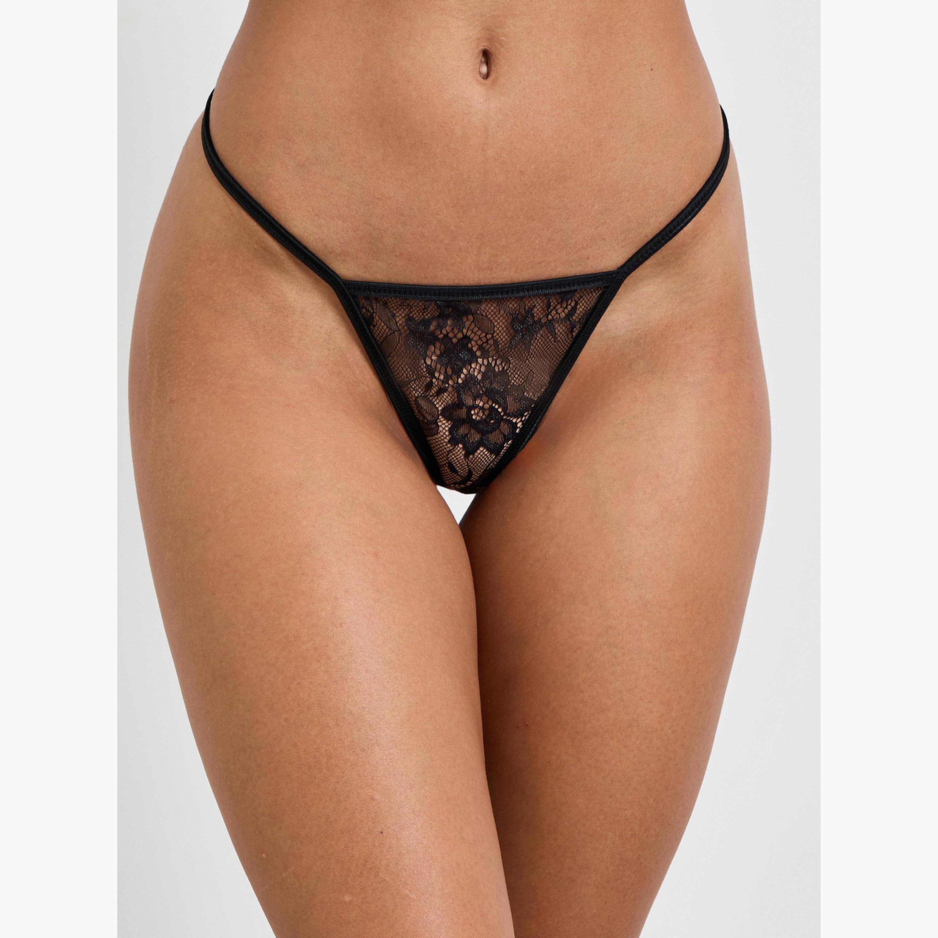 قميص نوم طويل دانتيل بأحزمة-women-clothing-lingerie-babydollsandbodysuits-image-4