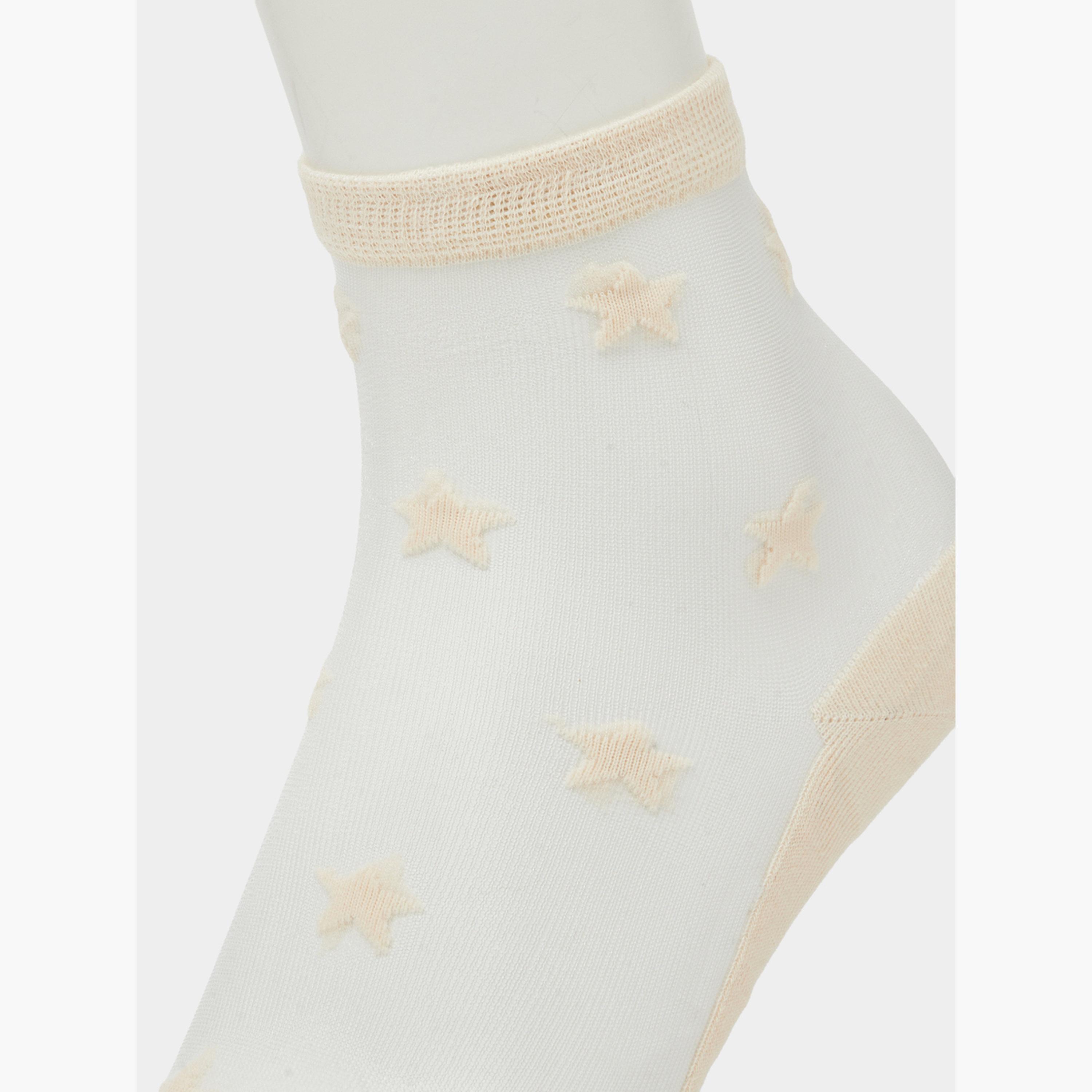 Styli Pack of 2 - Star Pattern Socks-women-socksandstockings-image-3