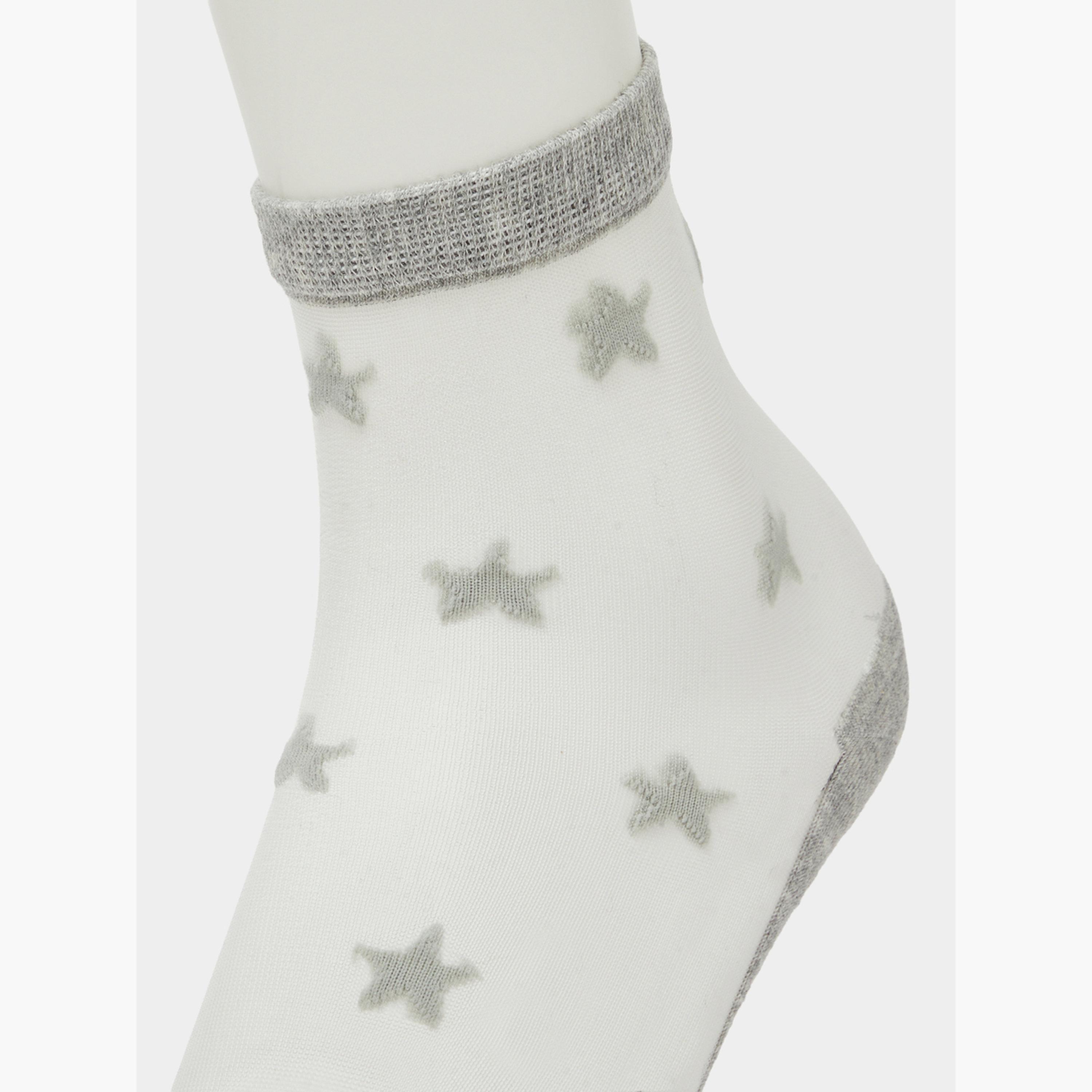 Styli Pack of 2 - Star Pattern Socks-women-socksandstockings-image-5