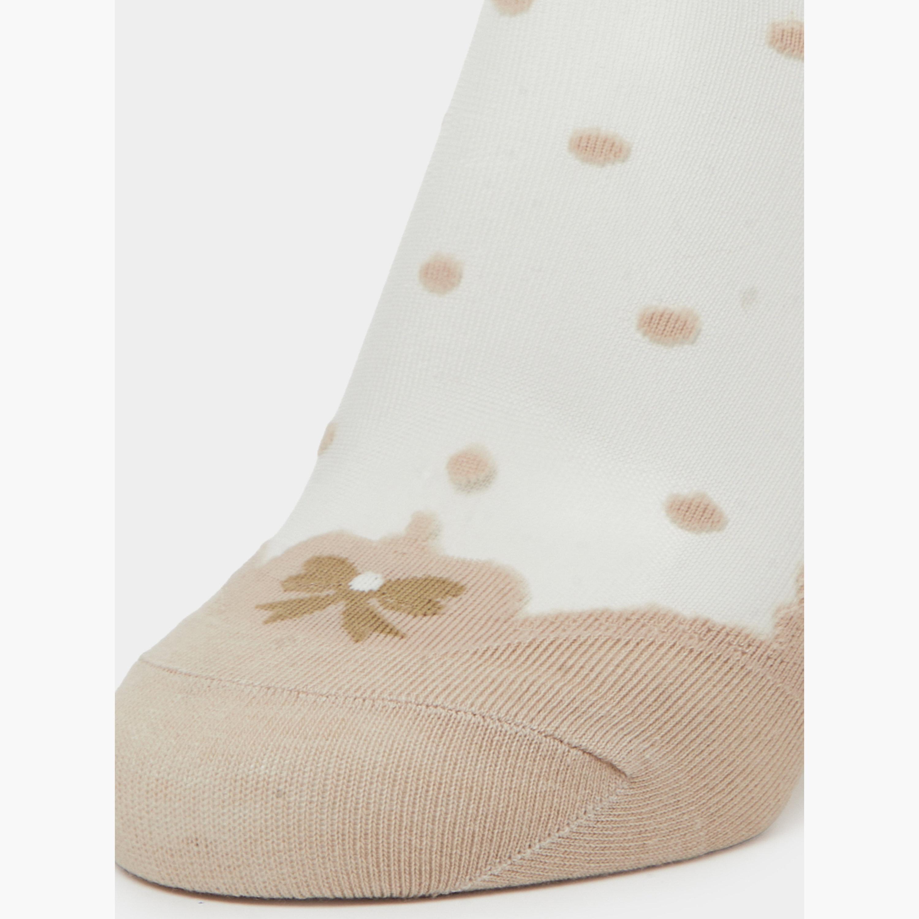 Styli Pack of 2 - Polka Dot Pattern Socks-women-socksandstockings-image-3