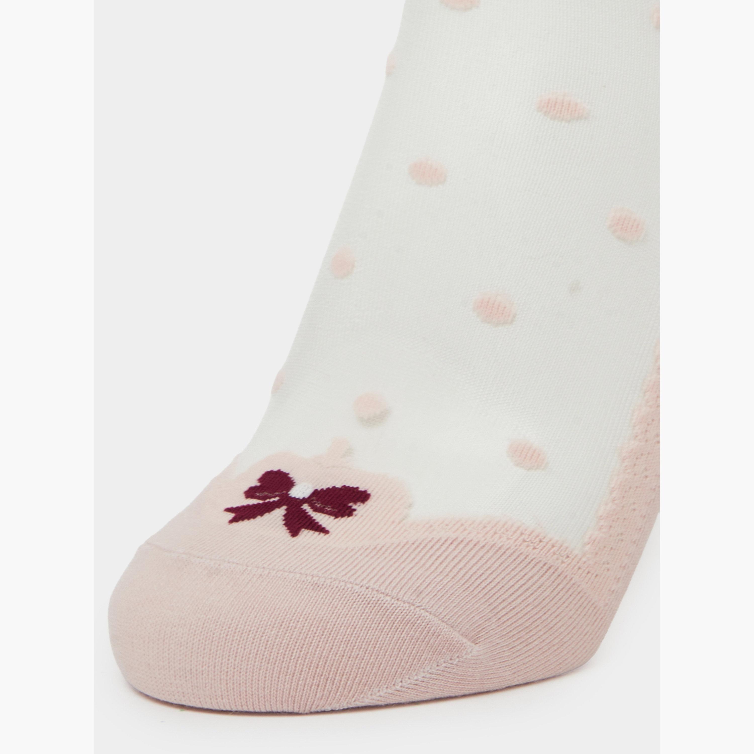 Styli Pack of 2 - Polka Dot Pattern Socks-women-socksandstockings-image-5