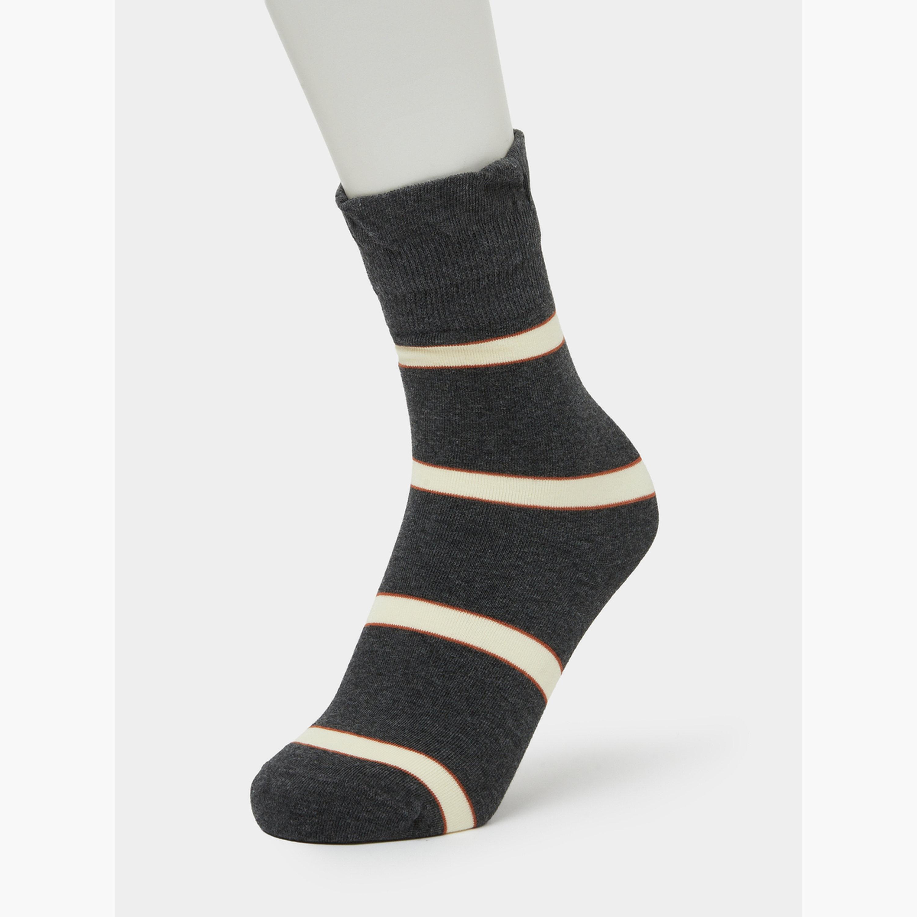 Styli Pack of 2 - Stripe Crew Socks-women-socksandstockings-image-2