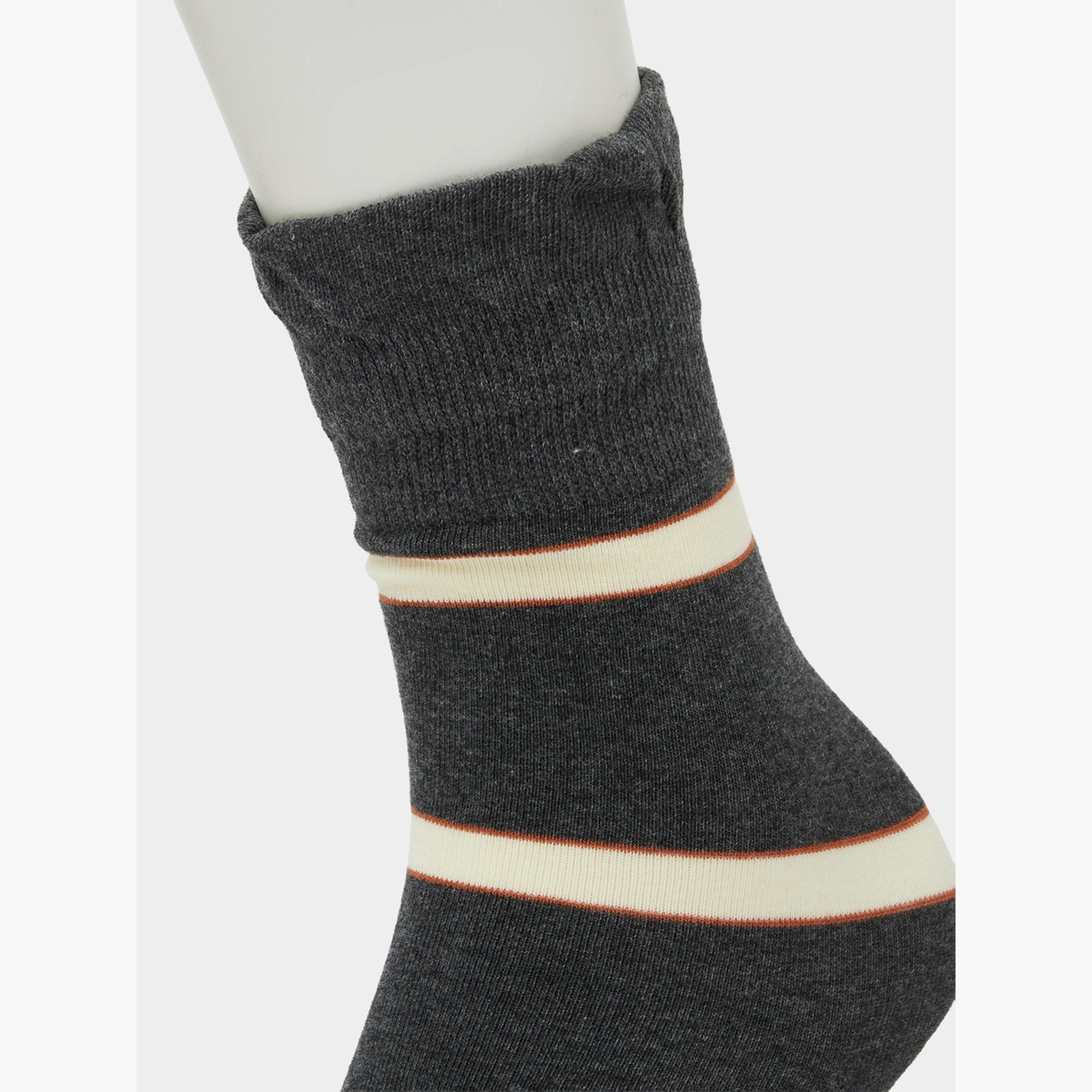 Styli Pack of 2 - Stripe Crew Socks-women-socksandstockings-image-3