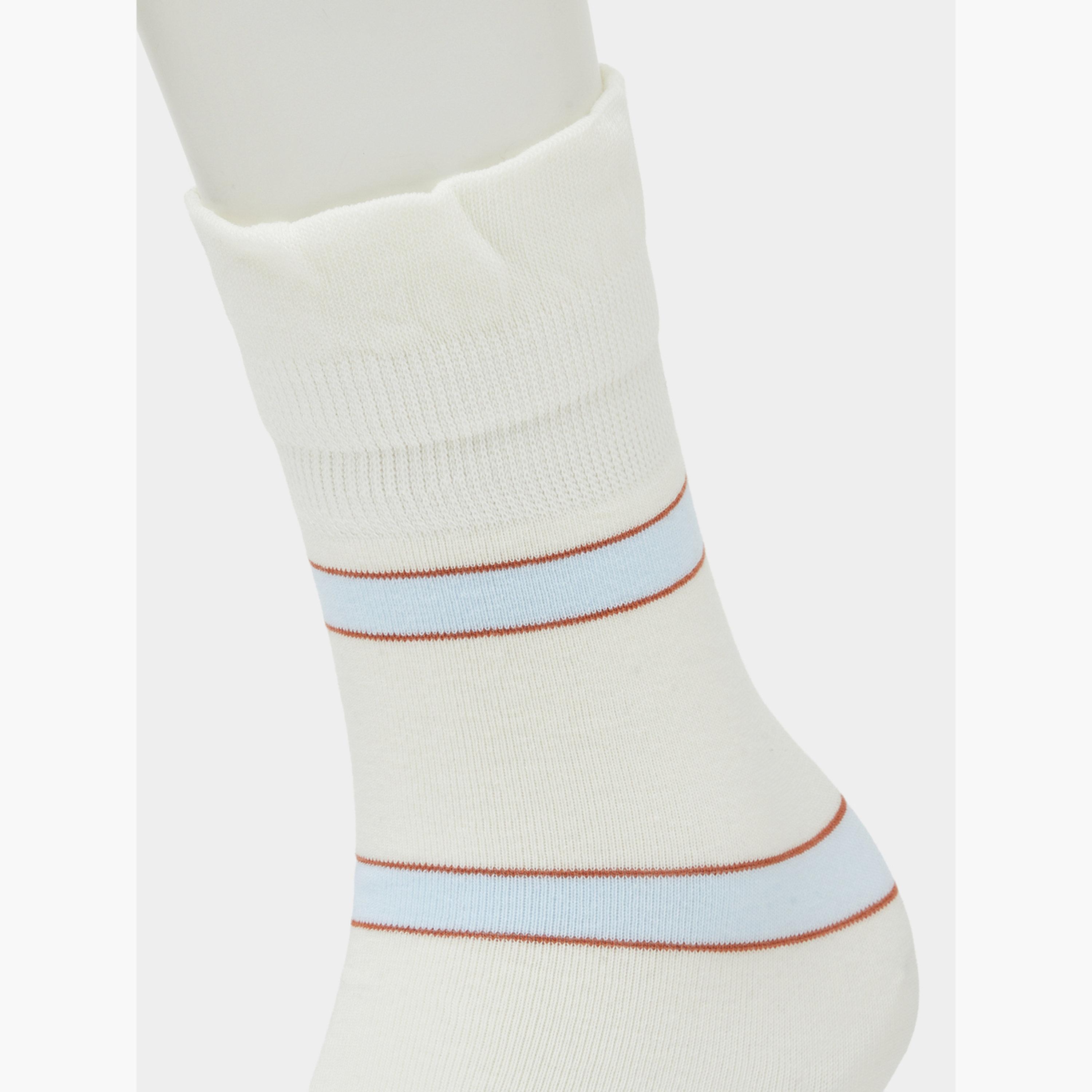 Styli Pack of 2 - Stripe Crew Socks-women-socksandstockings-image-5