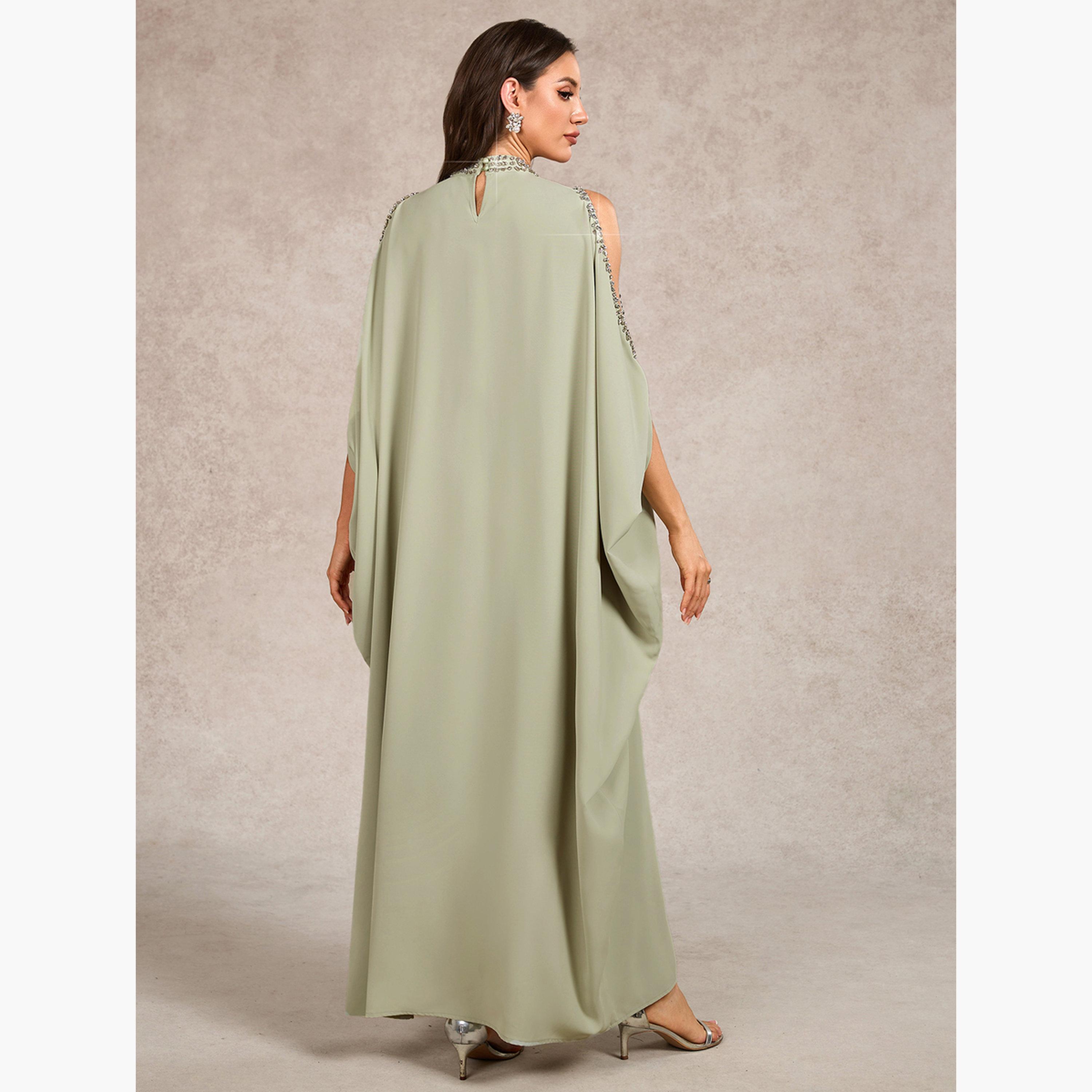 فستان طويل بأكتاف مكشوفة وتفاصيل دبابيس-women-clothing-dresses-image-3