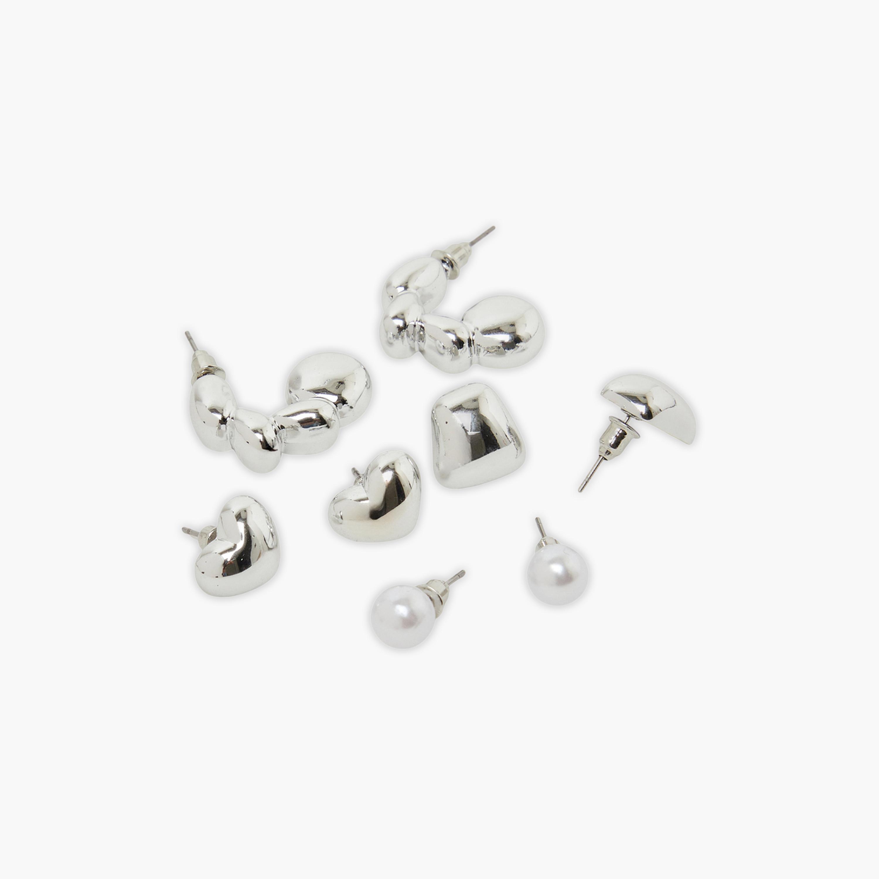 Styli Set of 9 - Assorted Stud and Hoop Earrings-women-watchesandjewellery-jewellery-earrings-image-3