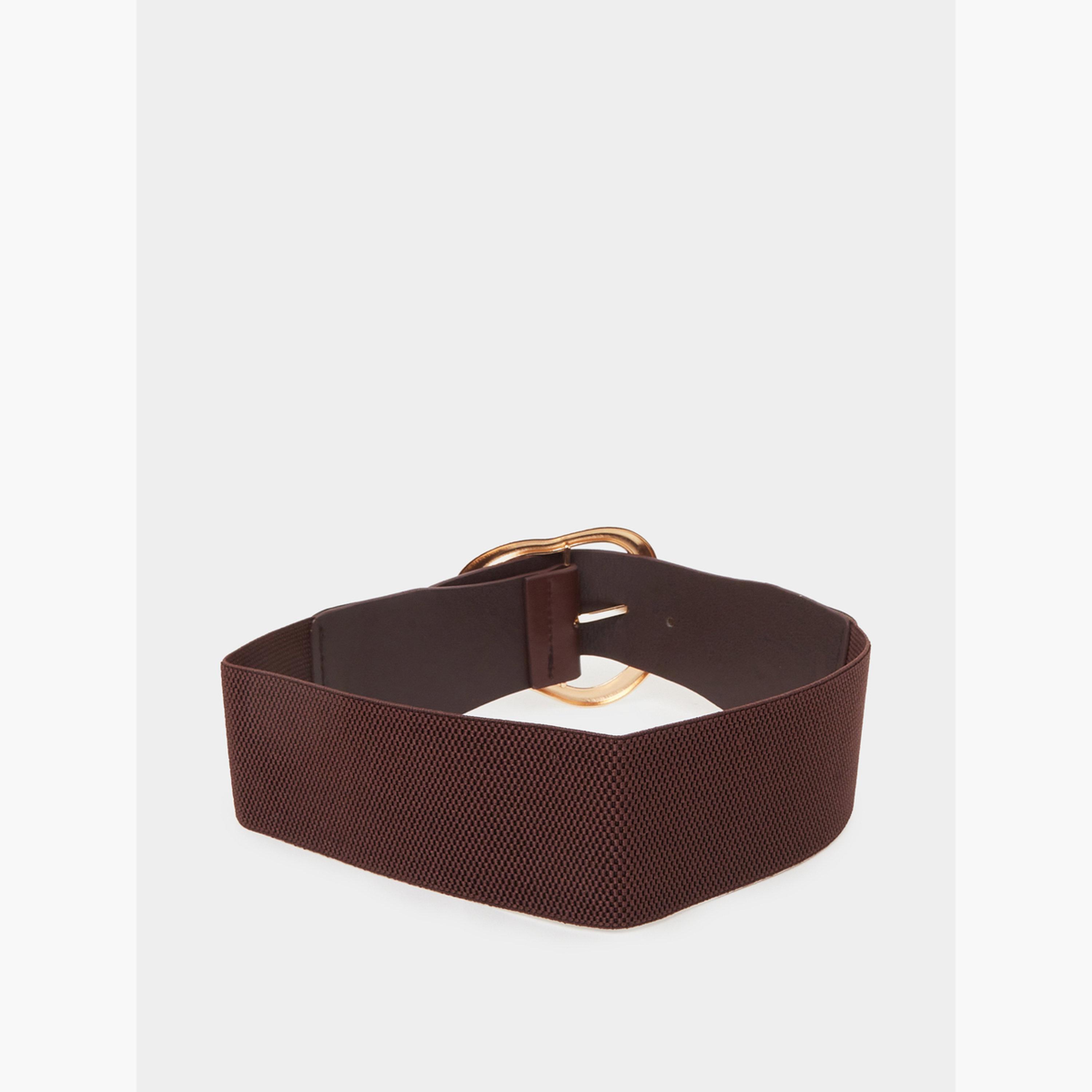 حزام مرن بإبزيم بلون ذهبي-women-clothingaccessories-belts-image-3