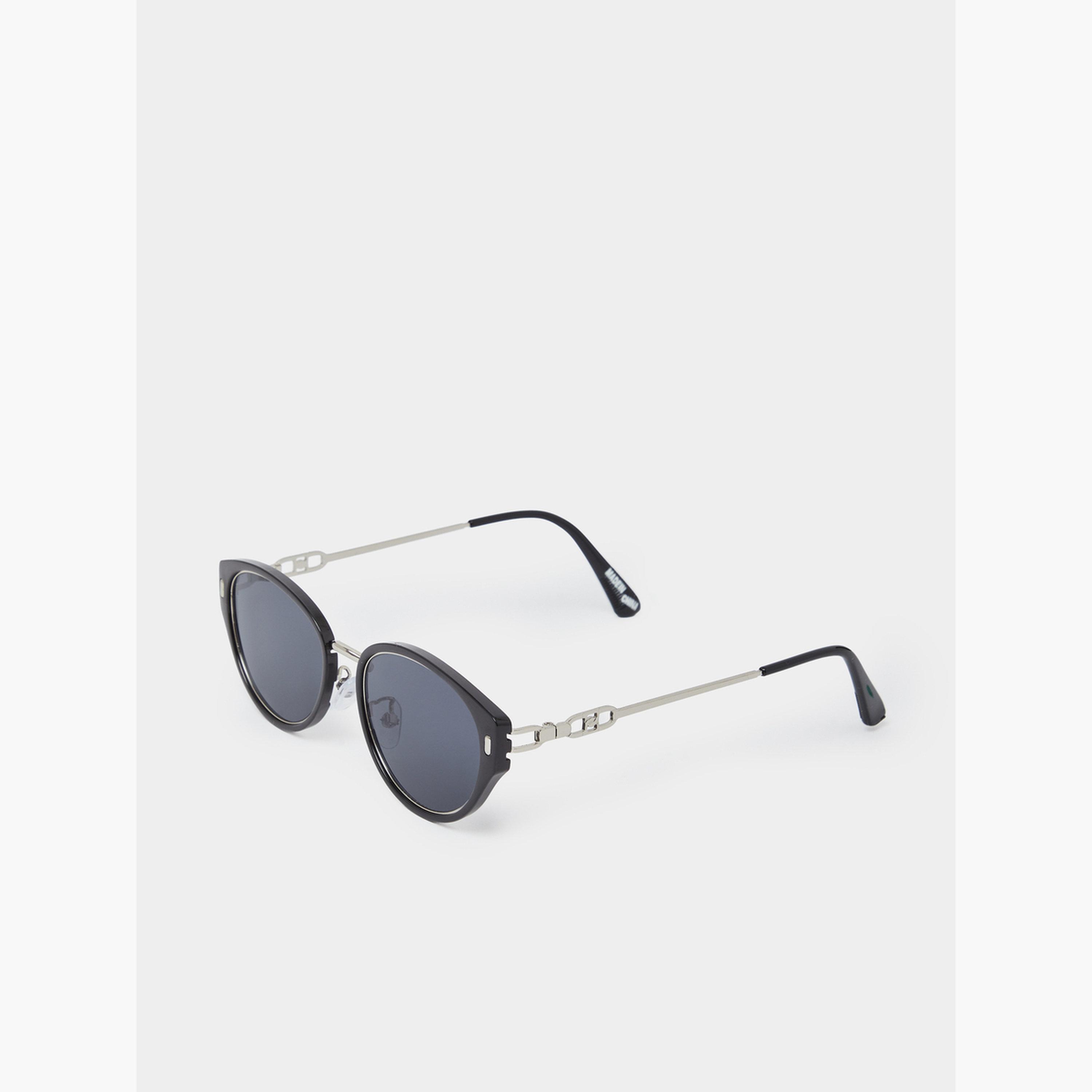 Styli Black Semi Cat Eye Sunglasses-women-sunglasses-image-1