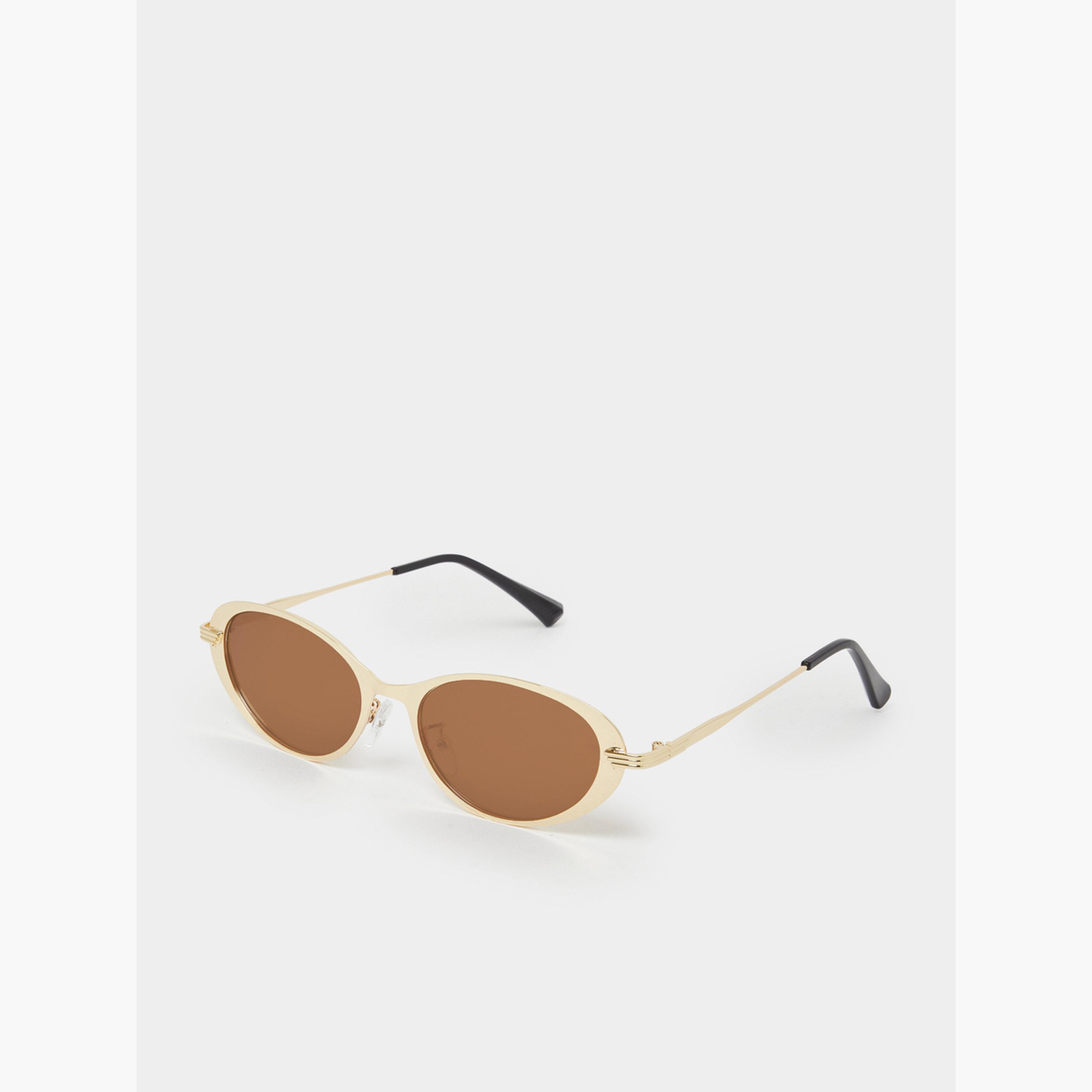 Styli Brown Oval Sunglasses-women-sunglasses-image-1