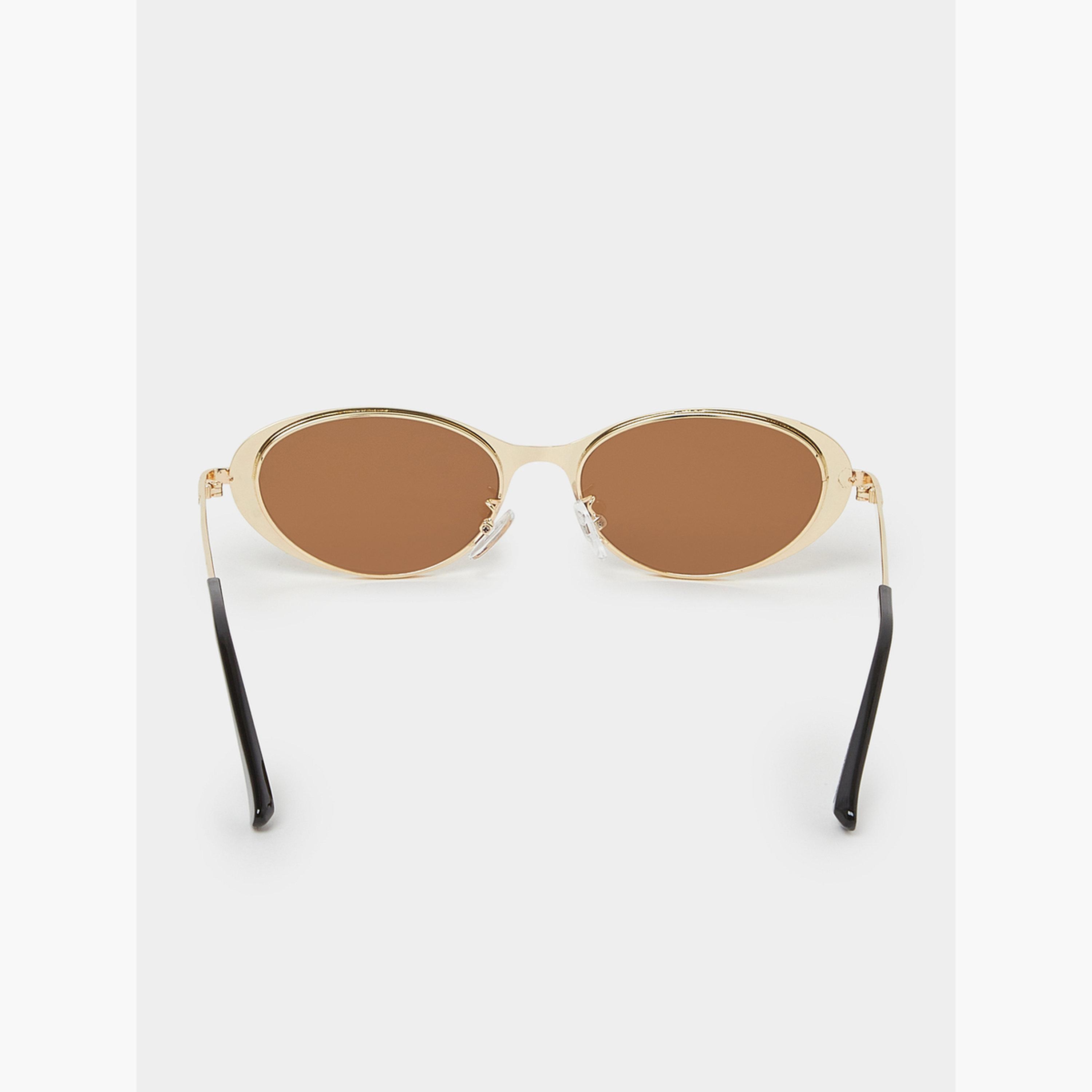 Styli Brown Oval Sunglasses-women-sunglasses-image-5