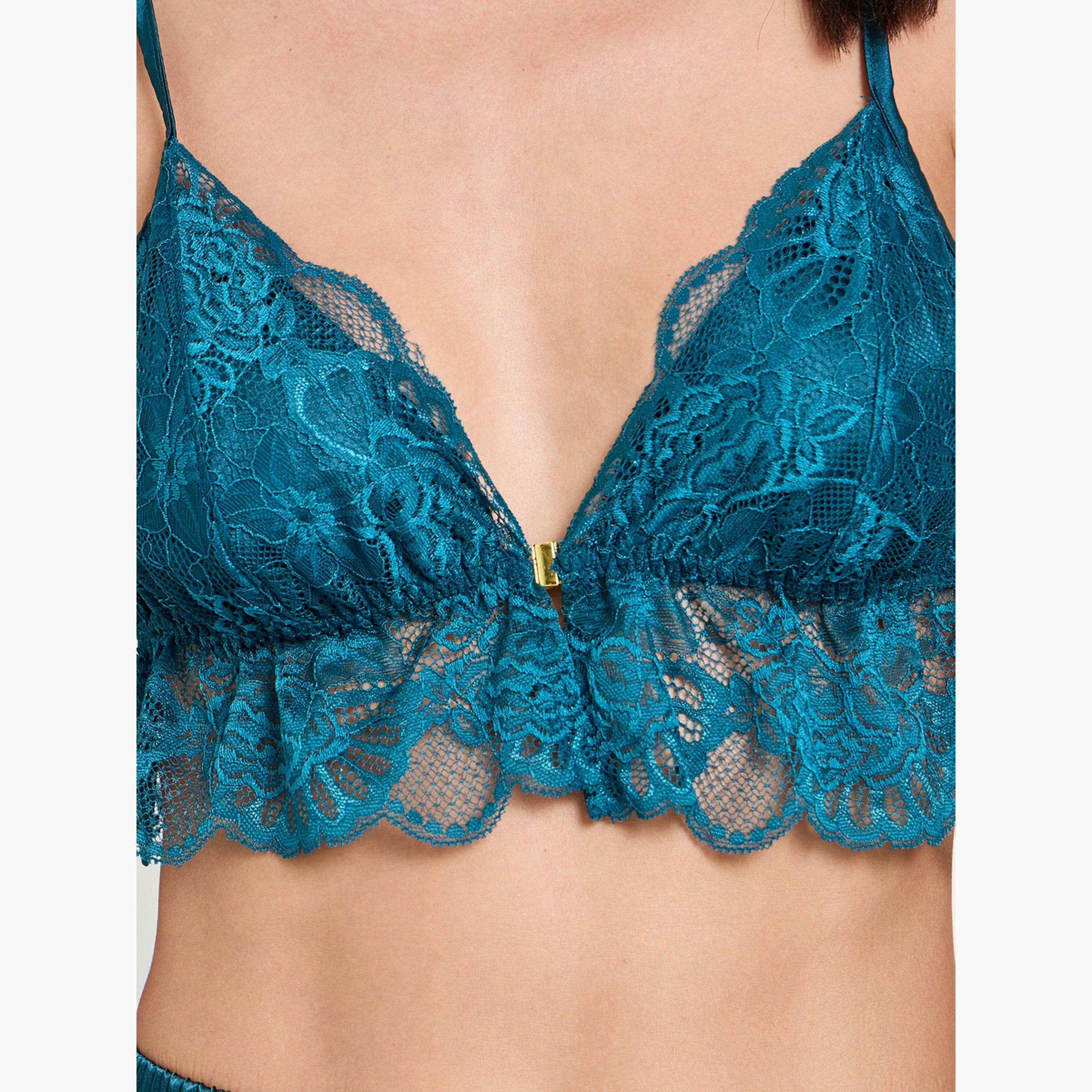 طقم من 3 قطع براليت دانتيل وشورت وروب-women-clothing-lingerie-lingeriesets-image-8