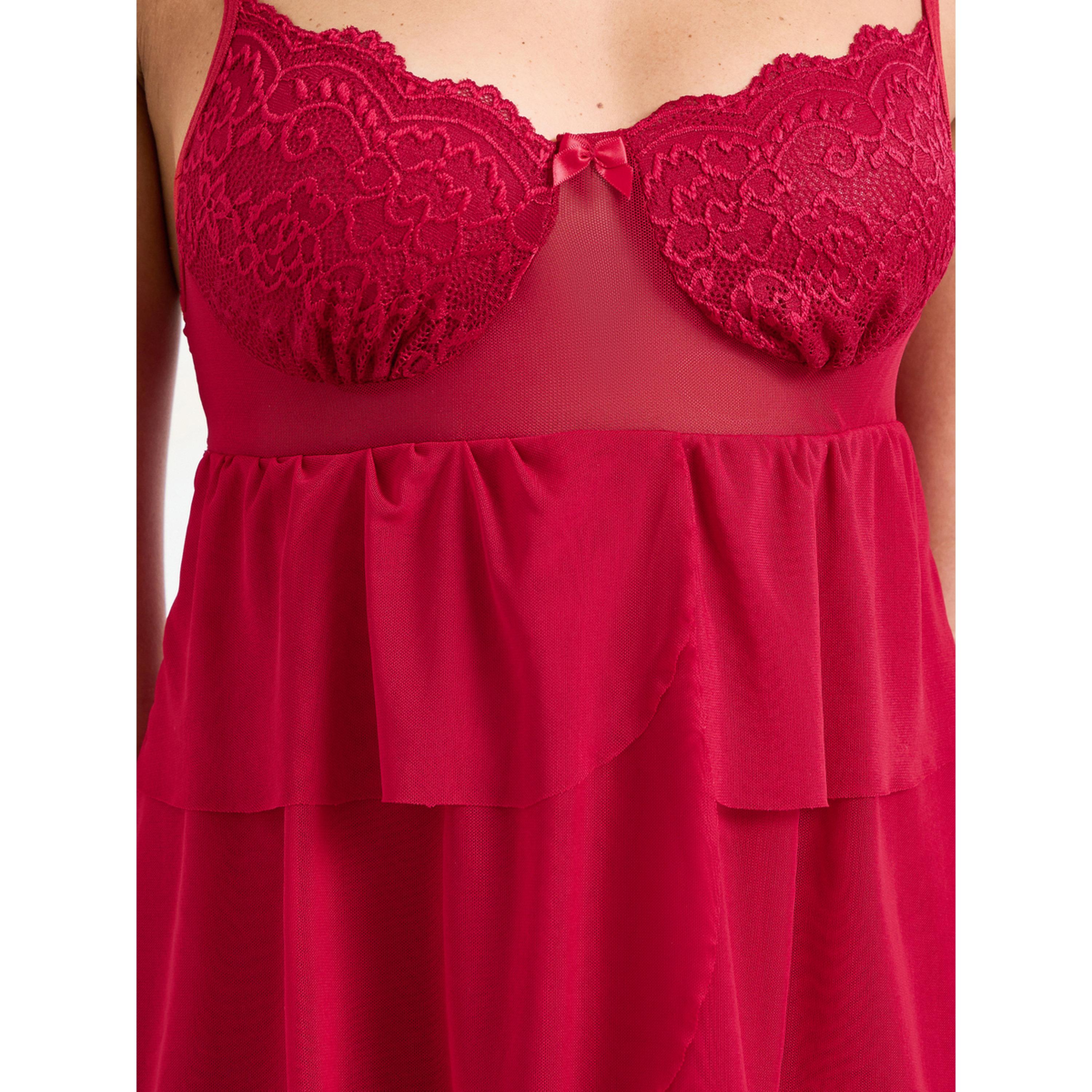 طقم من قميص نوم وروب بتصميم طبقات-women-clothing-nightwear-robes-image-6