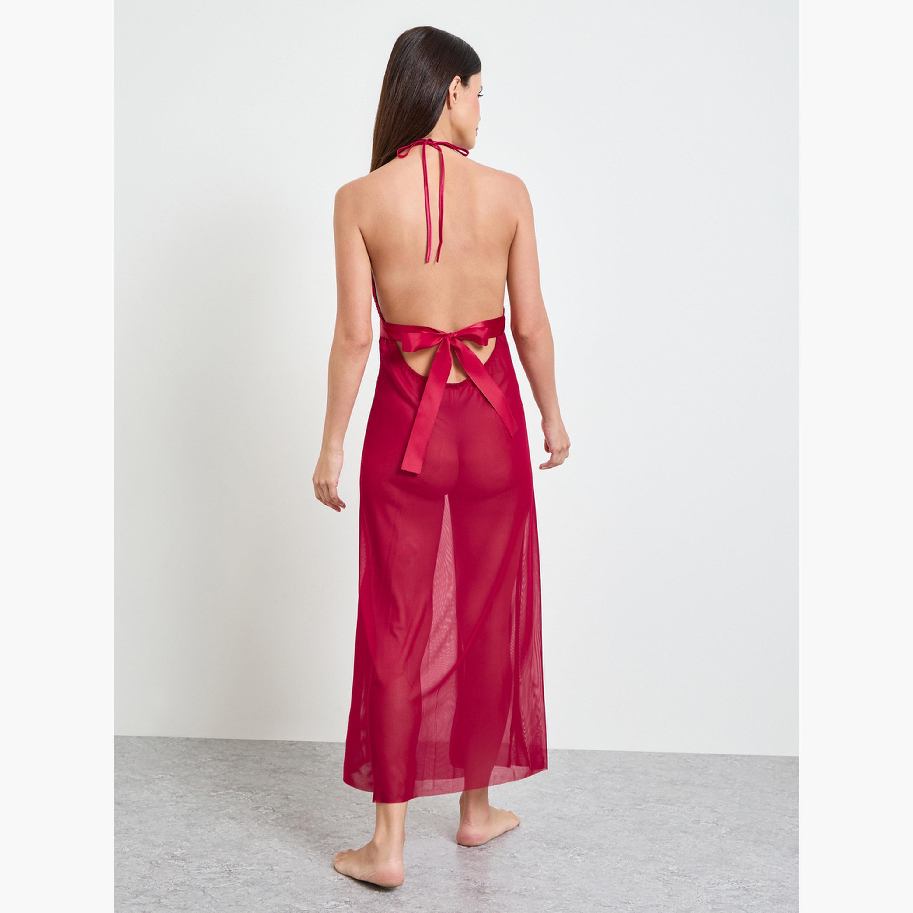 طقم من روب وقميص نوم دانتيل-women-clothing-nightwear-robes-image-5