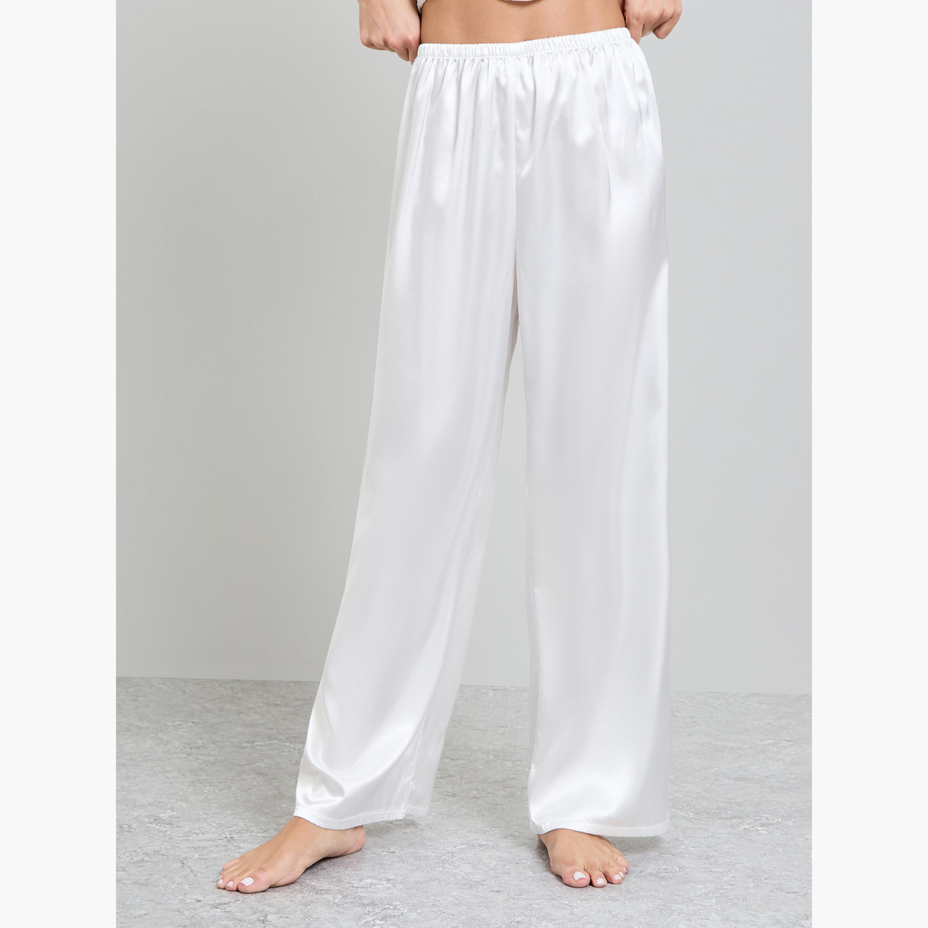 طقم بيجاما من 3 قطع كامي دانتيل ساتان وروب وبنطال-women-clothing-nightwear-pyjamas-longsets-image-5