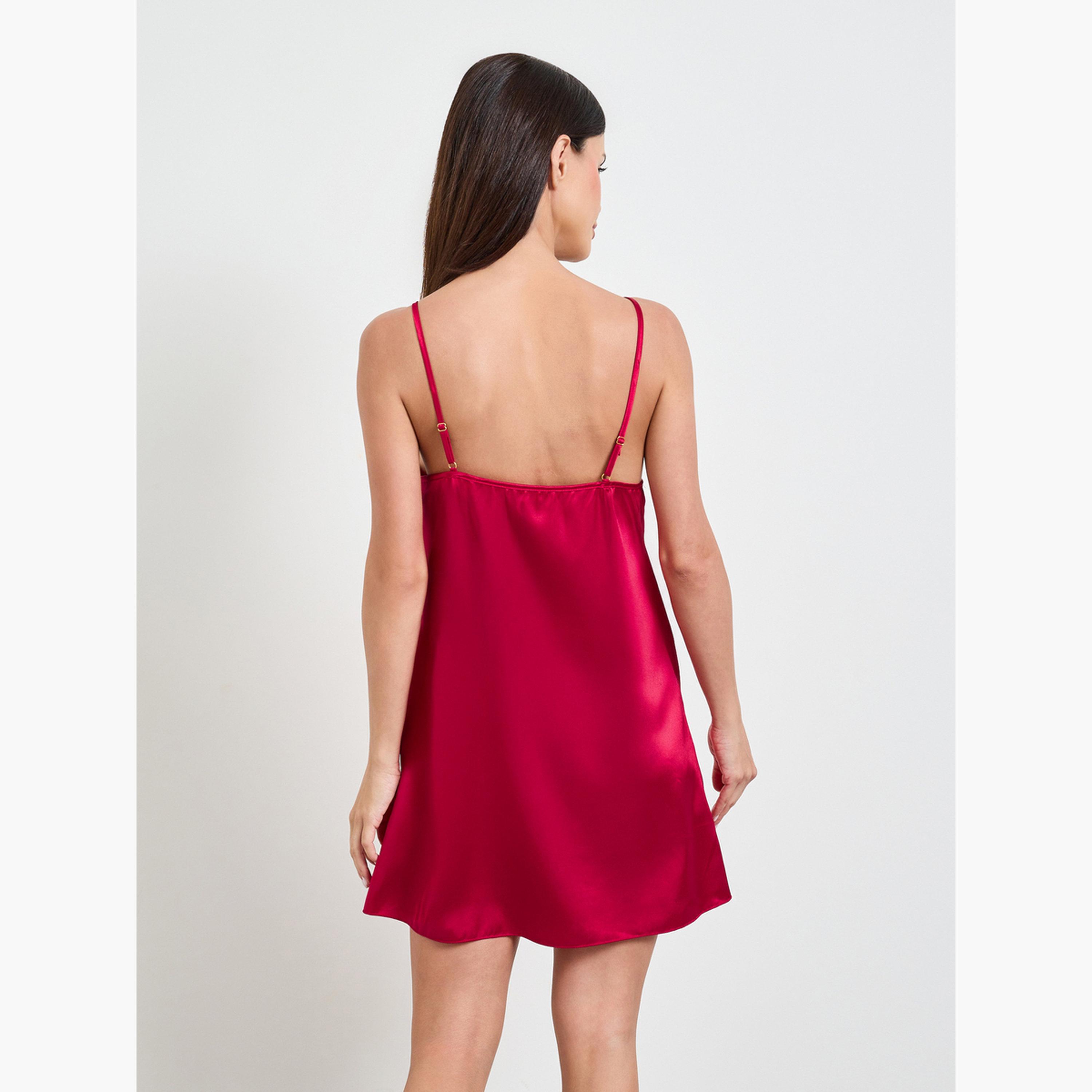 طقم من روب وقميص نوم ساتان بدانتيل-women-clothing-nightwear-robes-image-6
