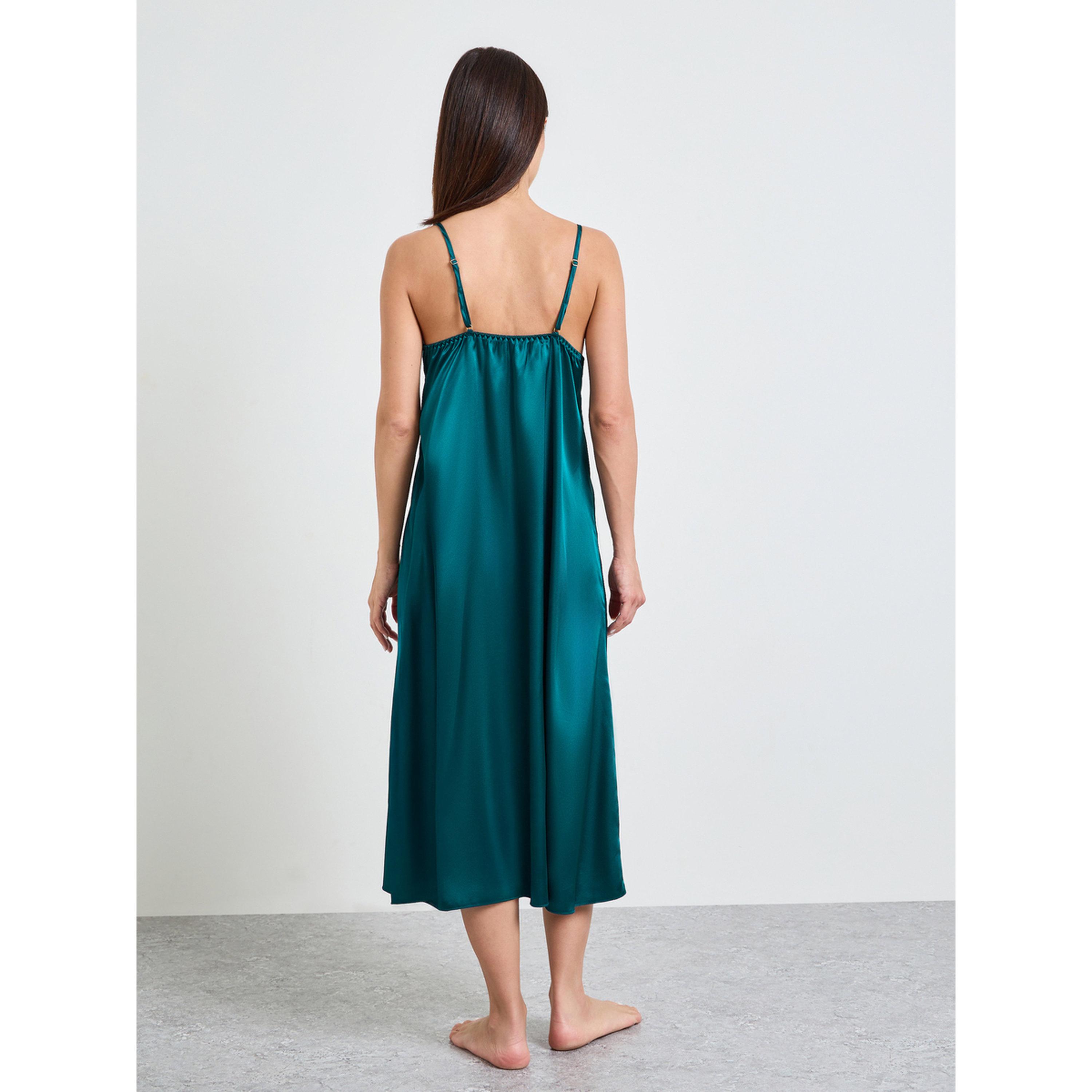 طقم روب دانتيل بأكمام طويلة وقميص نوم بحمالات-women-clothing-nightwear-robes-image-5
