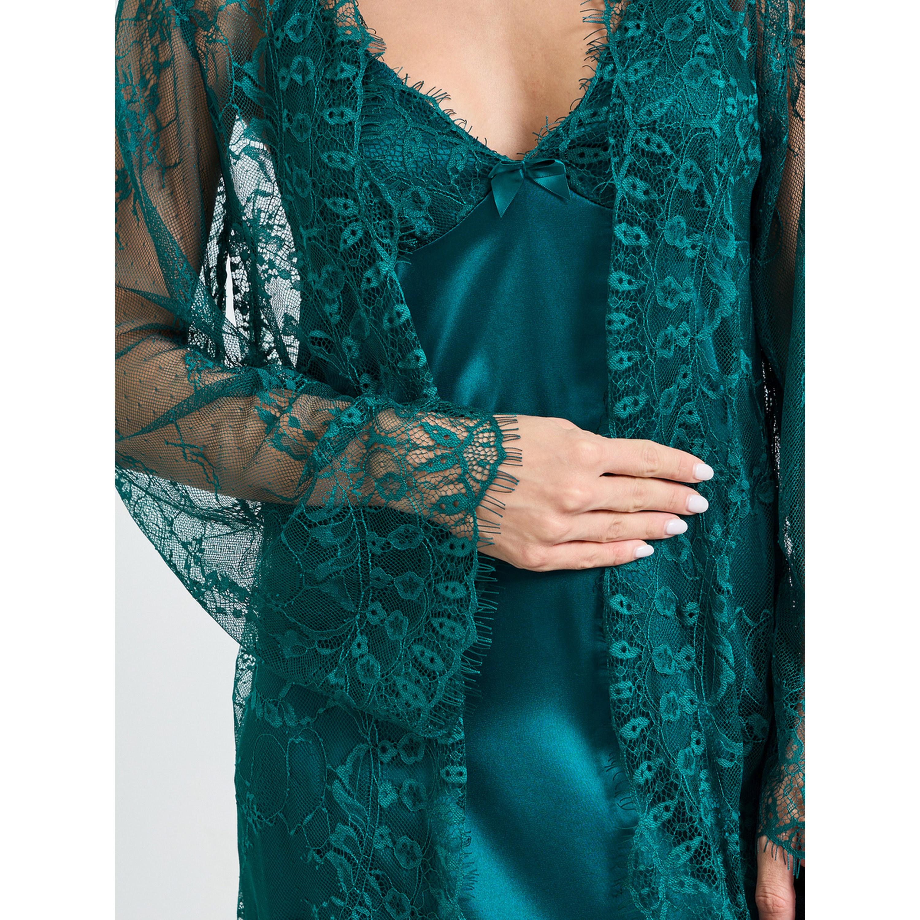 طقم روب دانتيل بأكمام طويلة وقميص نوم بحمالات-women-clothing-nightwear-robes-image-6