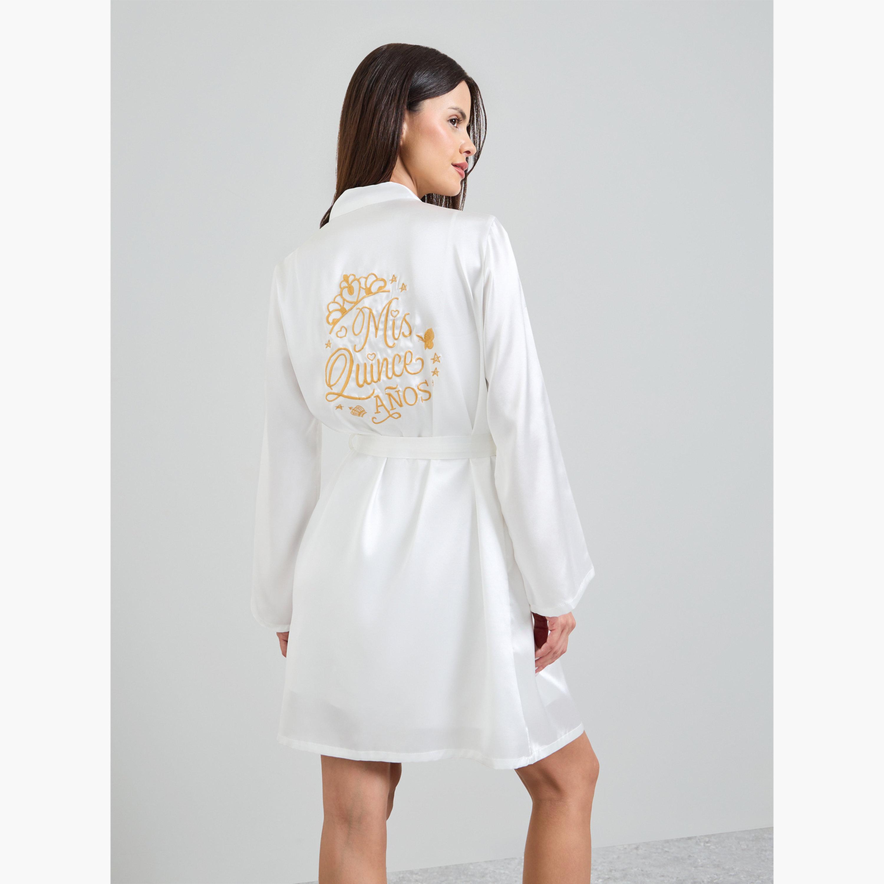 Take Two White Long Sleeve Satin Robe-women-clothing-nightwear-robes-image-4