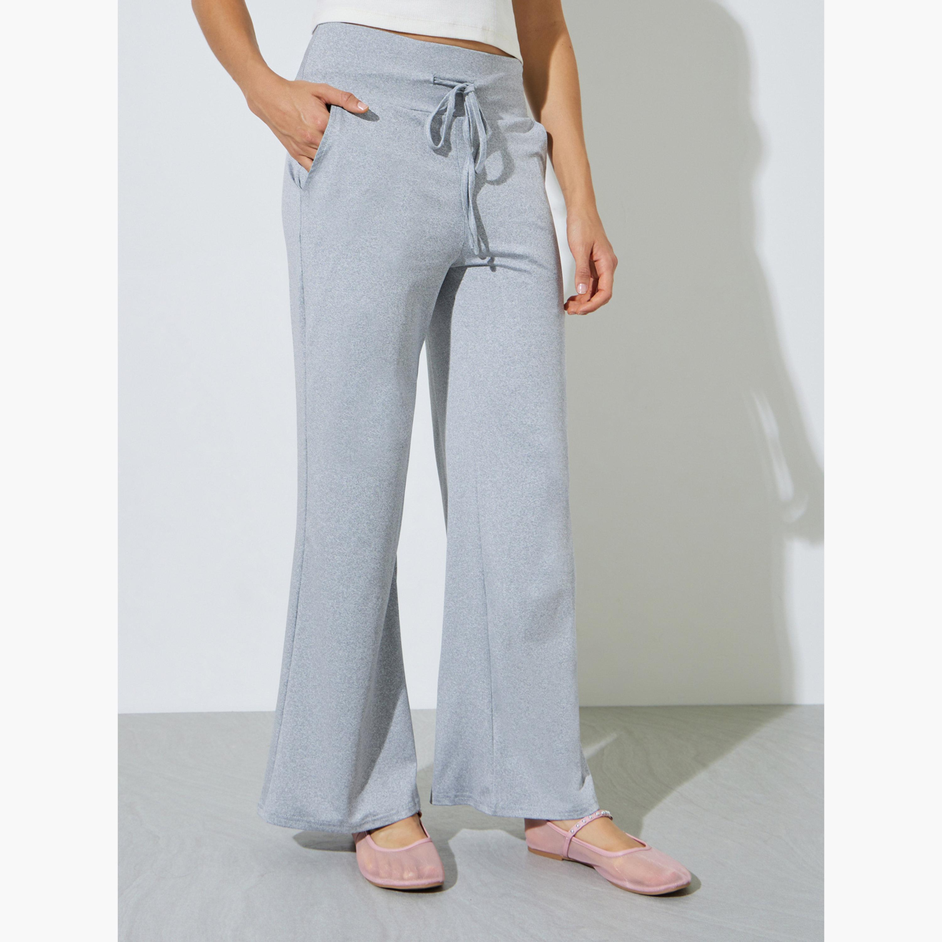 بنطال بقصة مستقيمة مع رباط سحب-women-clothing-bottoms-joggers-image-3