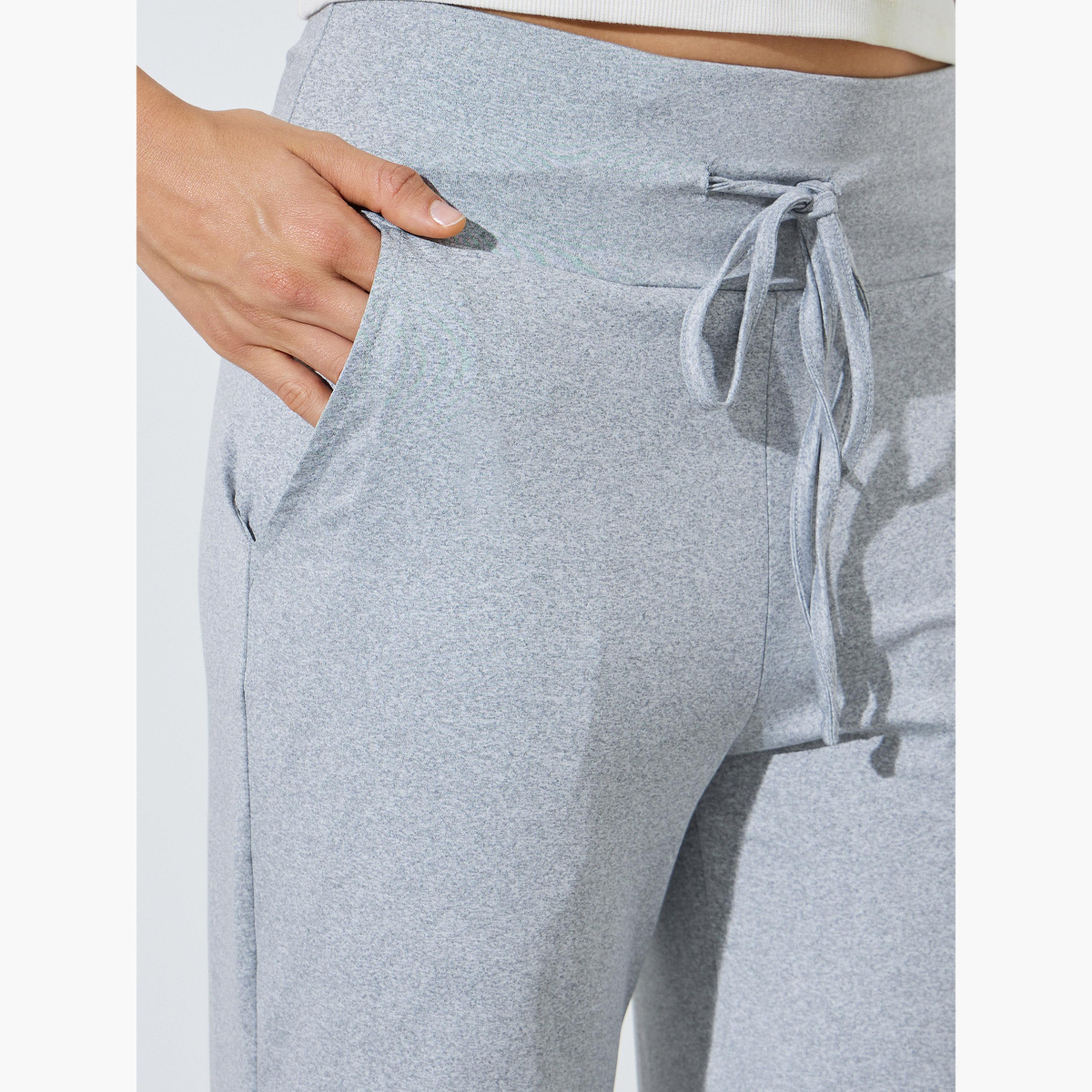بنطال بقصة مستقيمة مع رباط سحب-women-clothing-bottoms-joggers-image-4