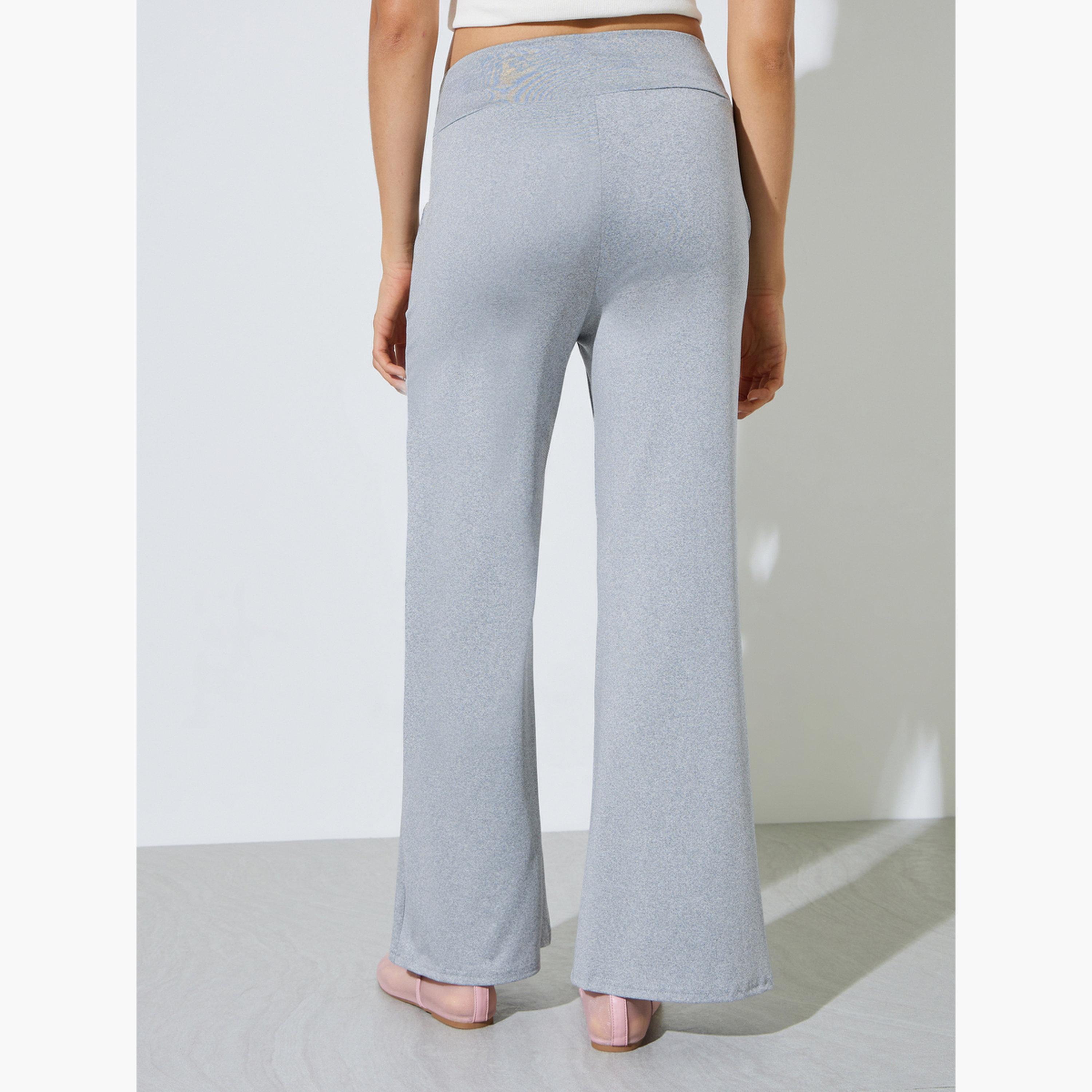 بنطال بقصة مستقيمة مع رباط سحب-women-clothing-bottoms-joggers-image-5