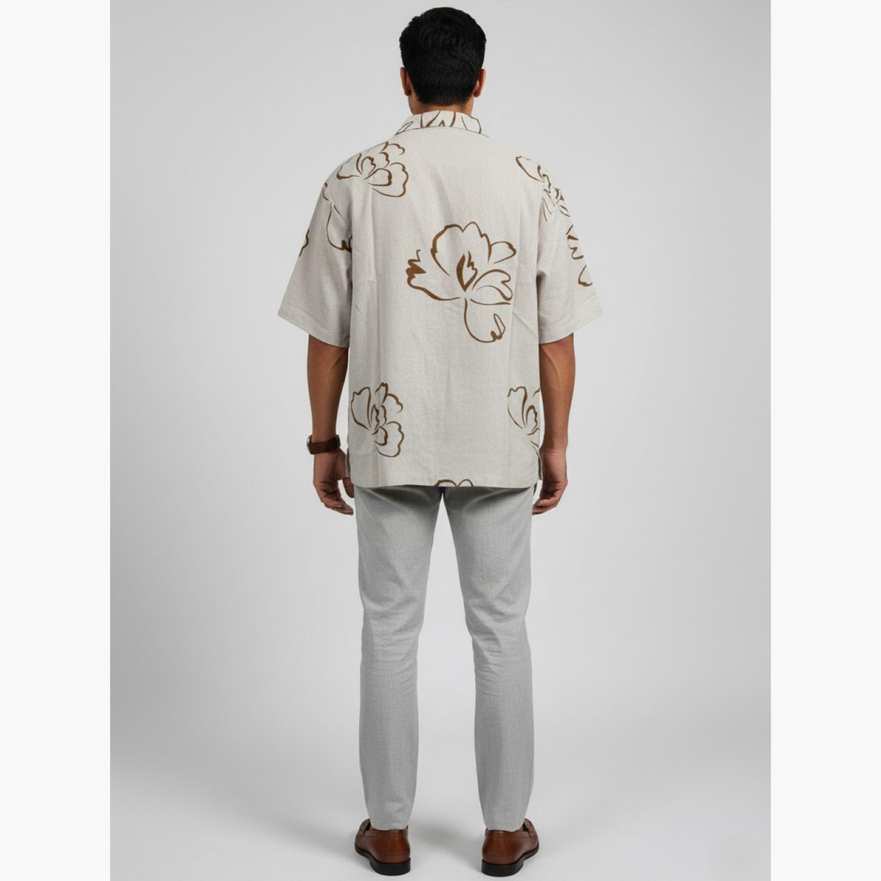 ترولوم & × ستايلي - قميص رجالي كلاسيكي بطبعة زهور كاجوال-men-clothing-shirts-image-6