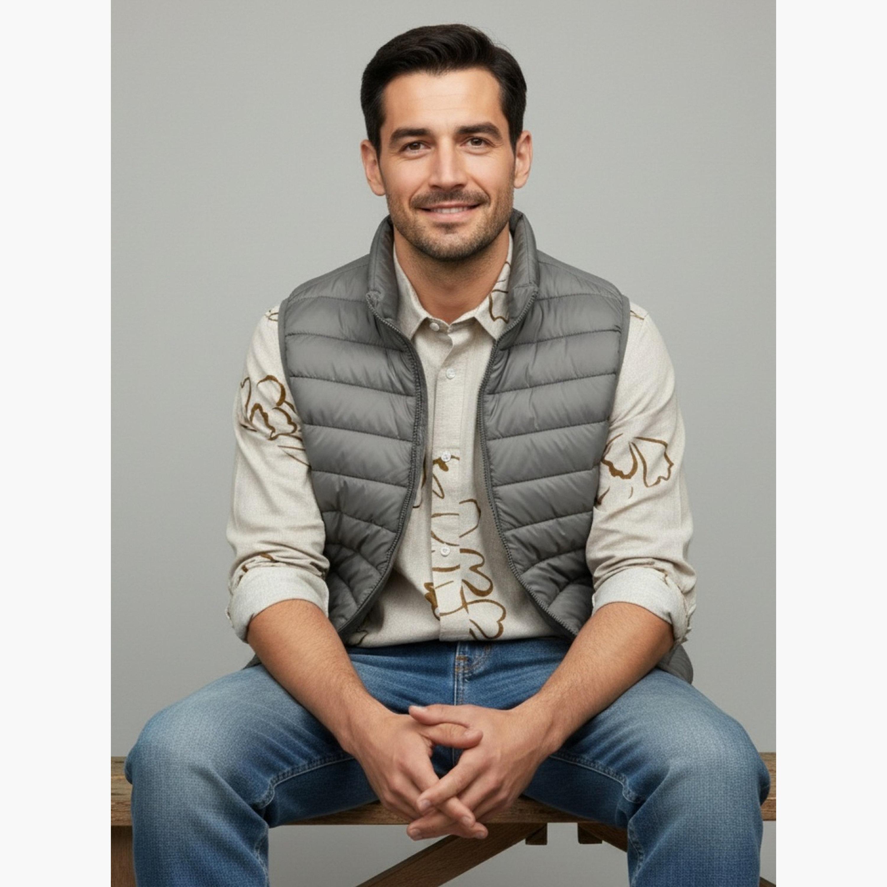 ترولوم & × ستايلي - قميص رجالي كلاسيكي بطبعة زهور كاجوال-men-clothing-shirts-image-3