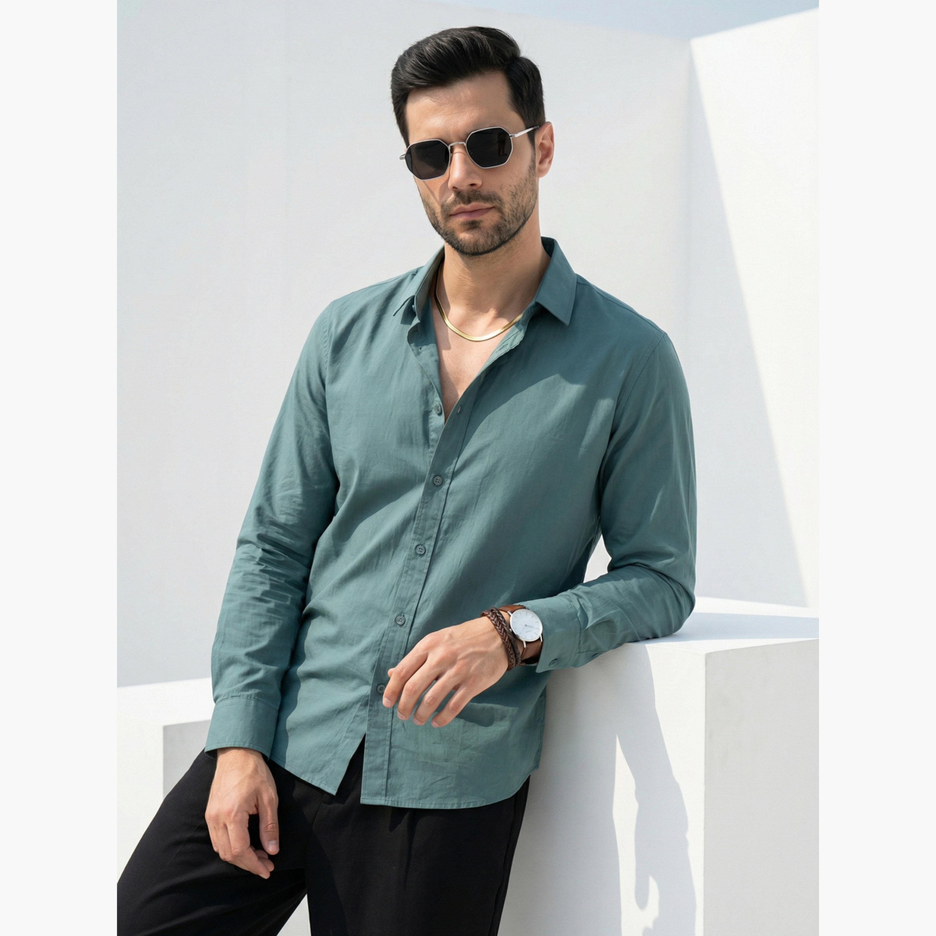 TRULOOM & X Styli Men Relaxed Casual Shirt-men-clothing-shirts-image-1