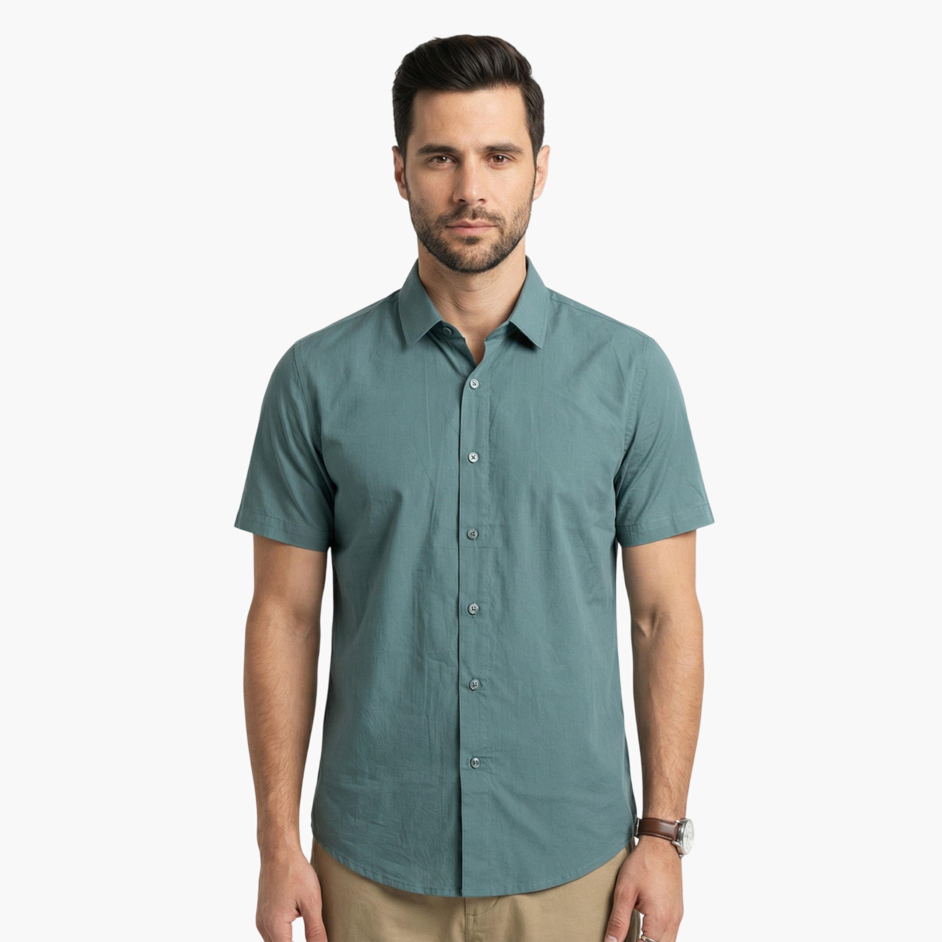 قميص كاجوال بقصة مريحة للرجال-men-clothing-shirts-image-1