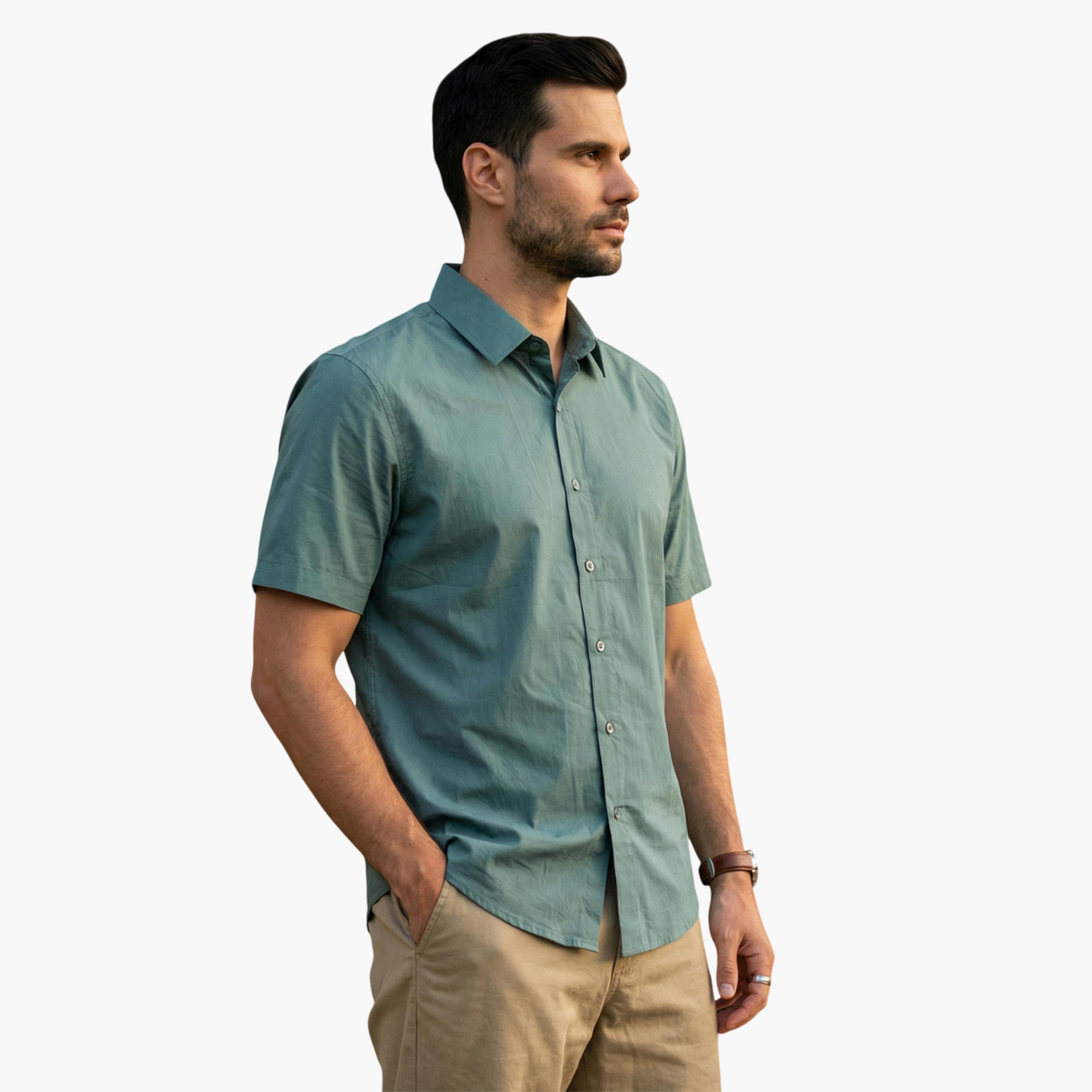 قميص كاجوال بقصة مريحة للرجال-men-clothing-shirts-image-3