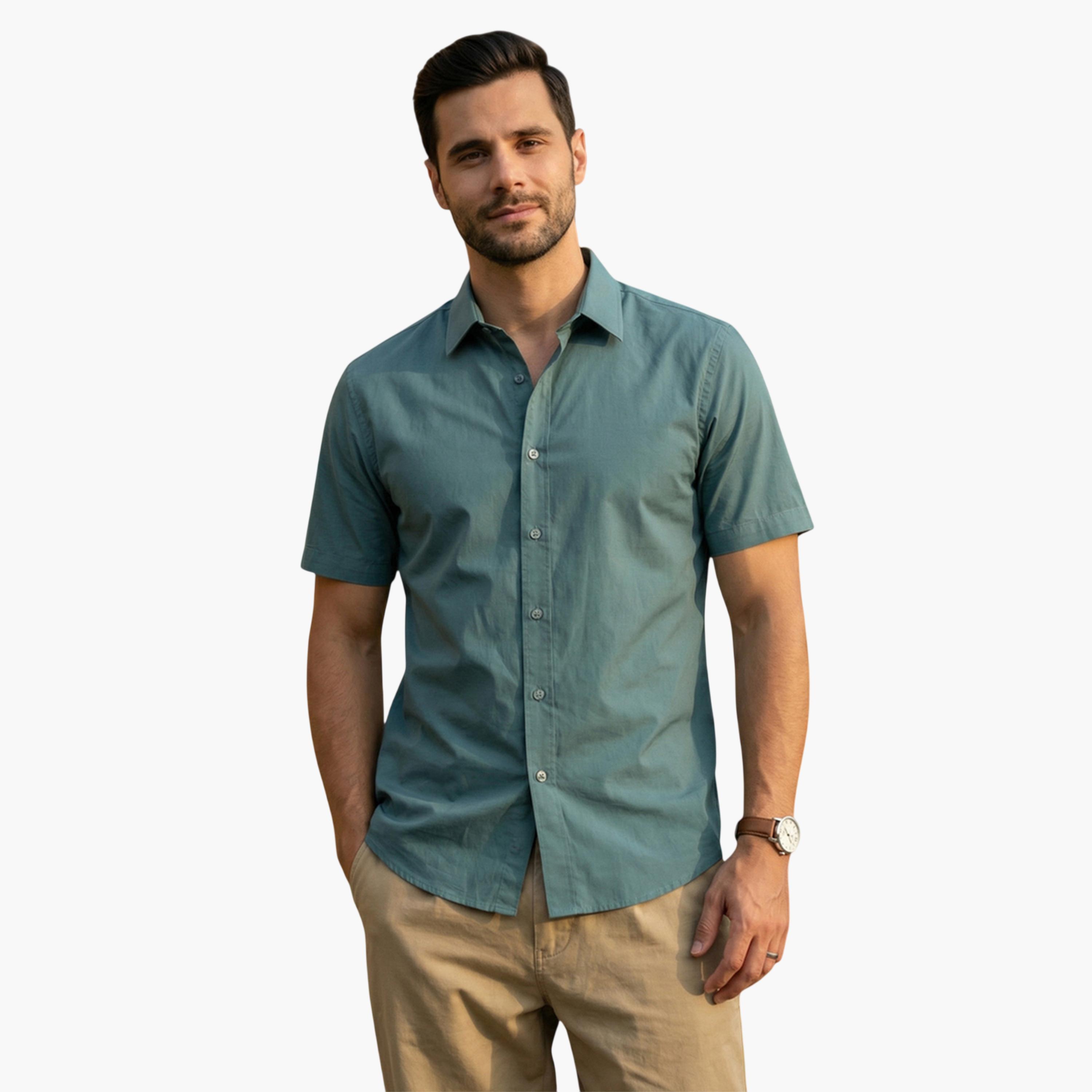 قميص كاجوال بقصة مريحة للرجال-men-clothing-shirts-image-6