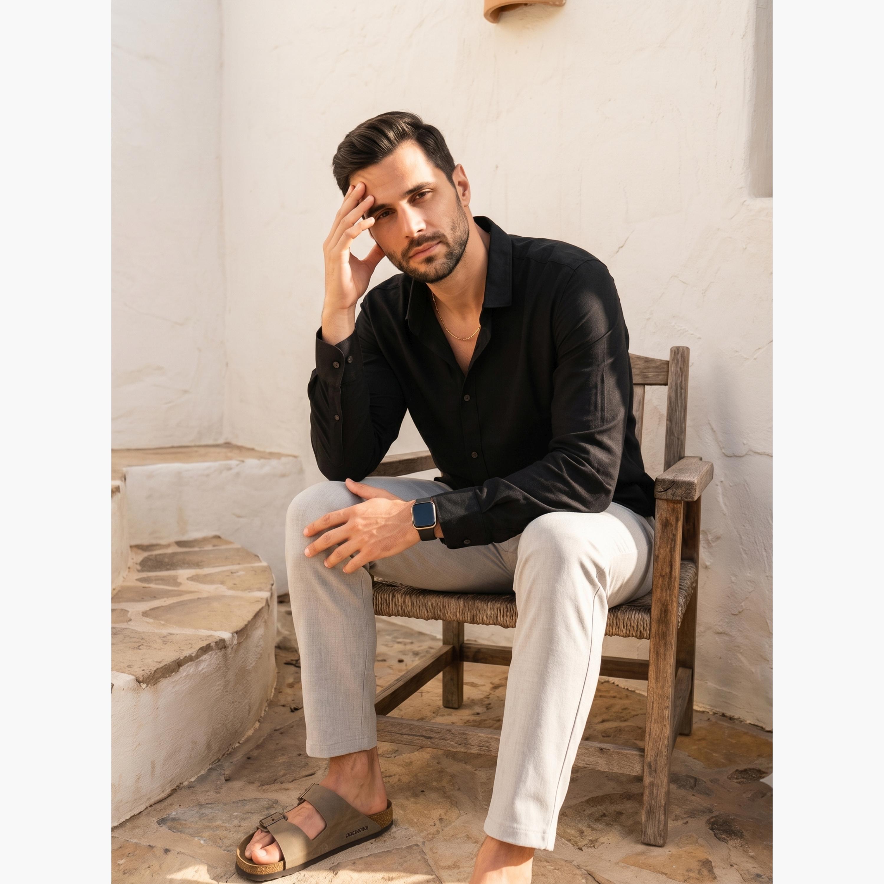 قميص كاجوال بقصة مريحة للرجال-men-clothing-shirts-image-2